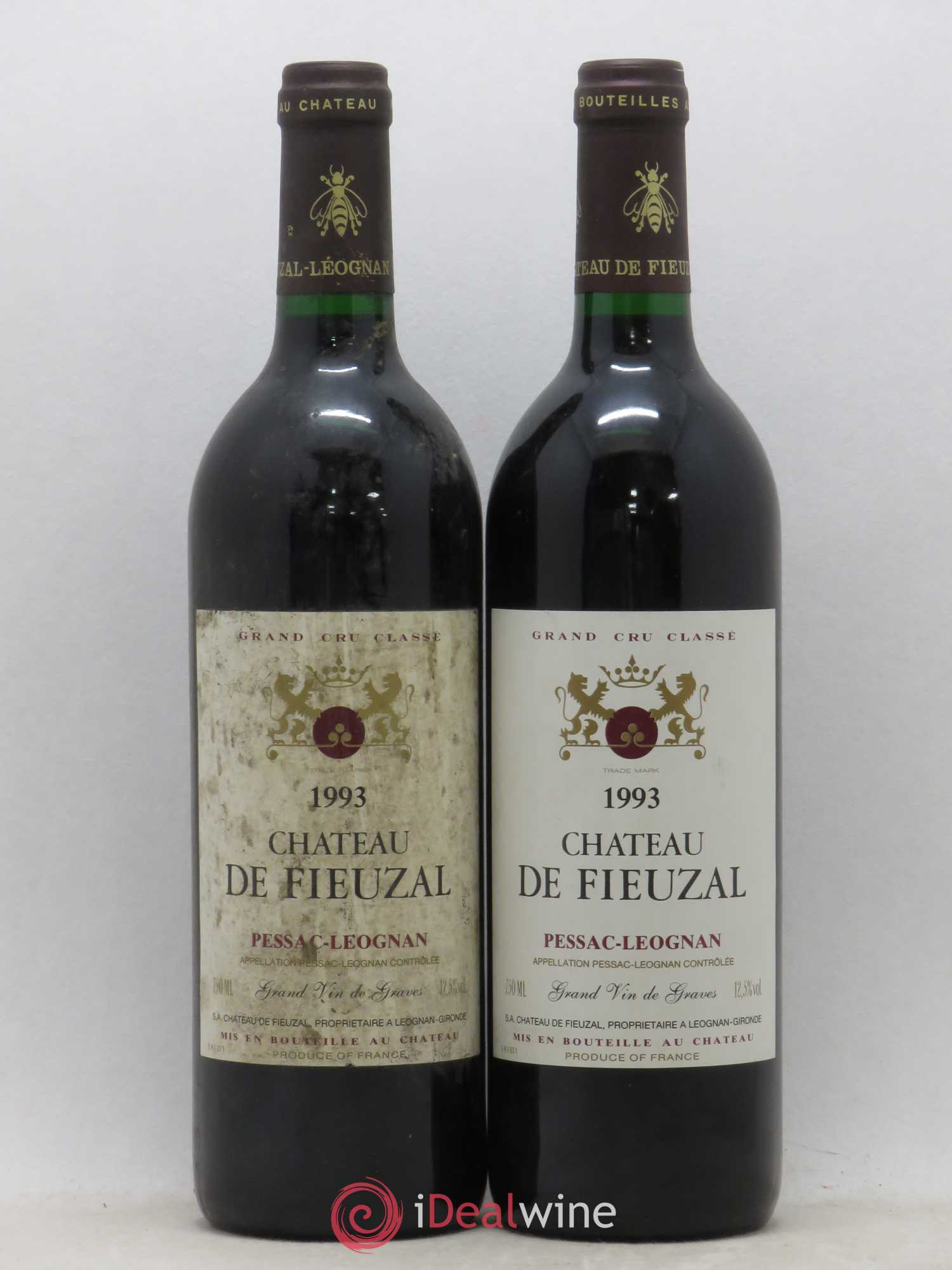 Château de Fieuzal Cru Classé de Graves 1993 - Lot de 2 bouteilles - 0
