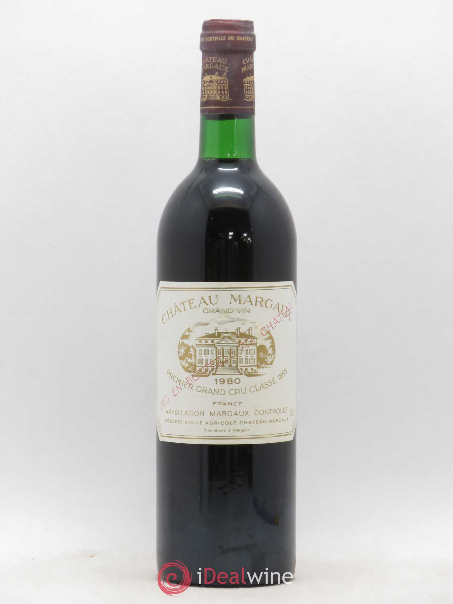 Château Margaux 1er Grand Cru Classé 1980 - Lot de 1 bouteille - 0