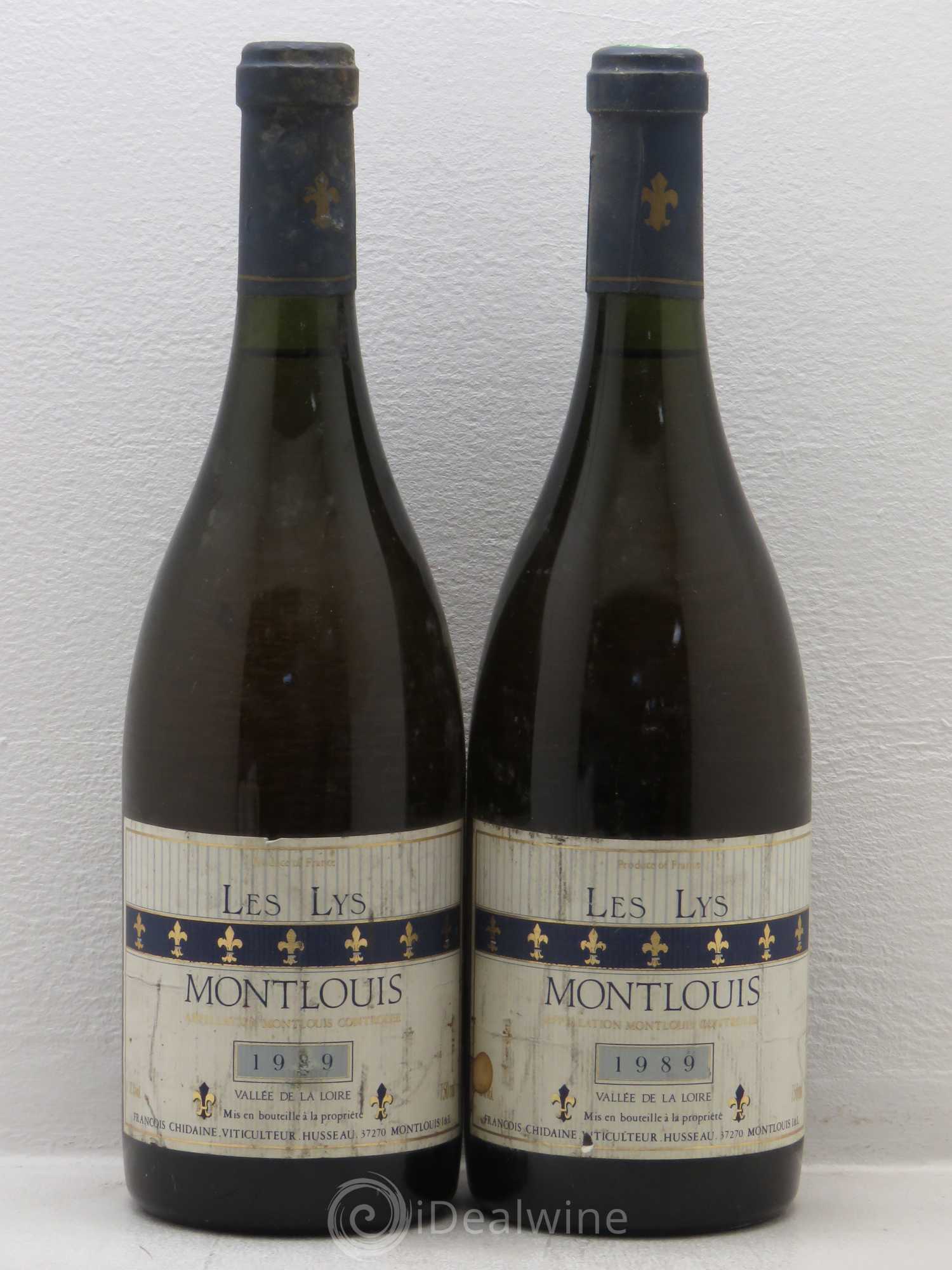 Montlouis-sur-Loire Les Lys François Chidaine 1989 - Lotto di 2 bottiglie - 0
