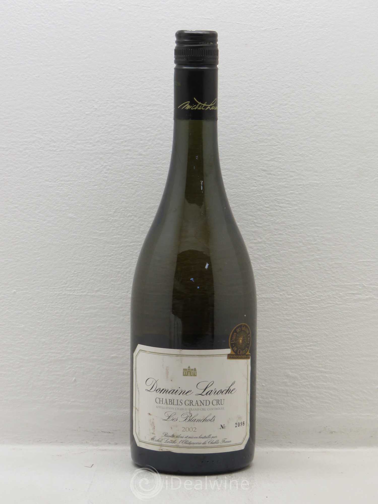 Chablis Grand Cru Les Blanchots Domaine Laroche 2002 - Lot de 1 bouteille - 0