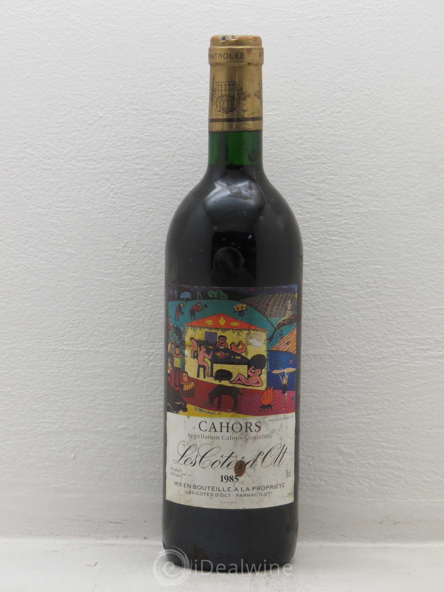 Cahors Les côtes d'Olt Serie limitée par Rémy Blanchard 1985 - Posten von 1 Flasche - 0