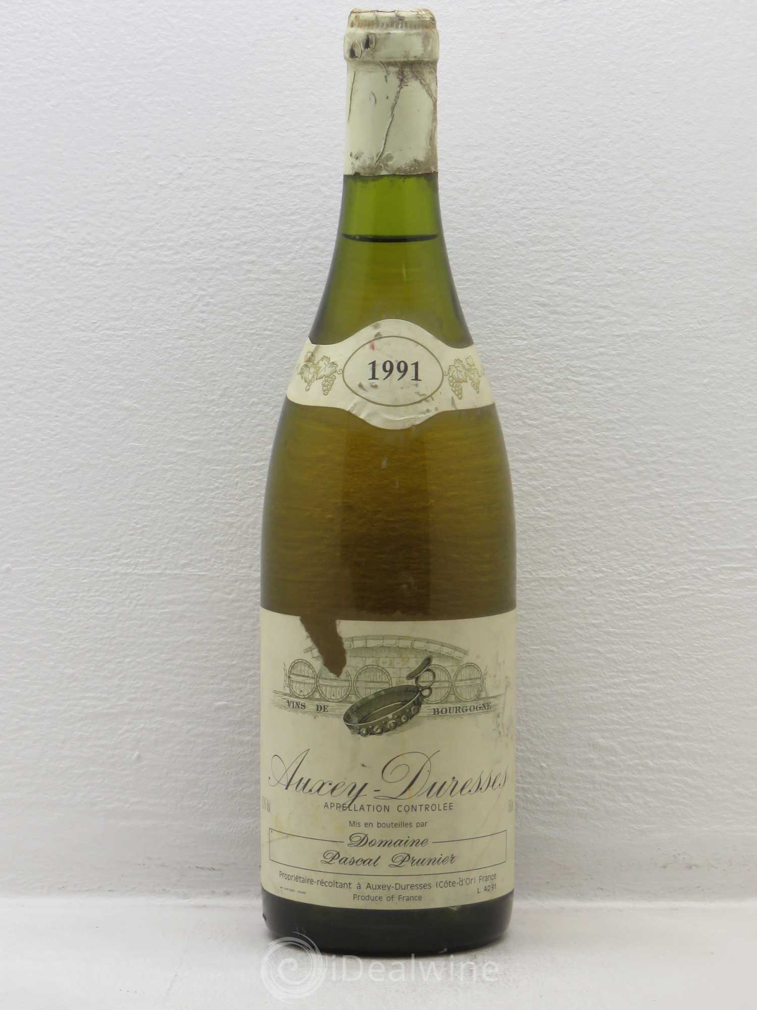 Auxey-Duresses Pascal Prunier 1991 - Lot de 1 bouteille - 0