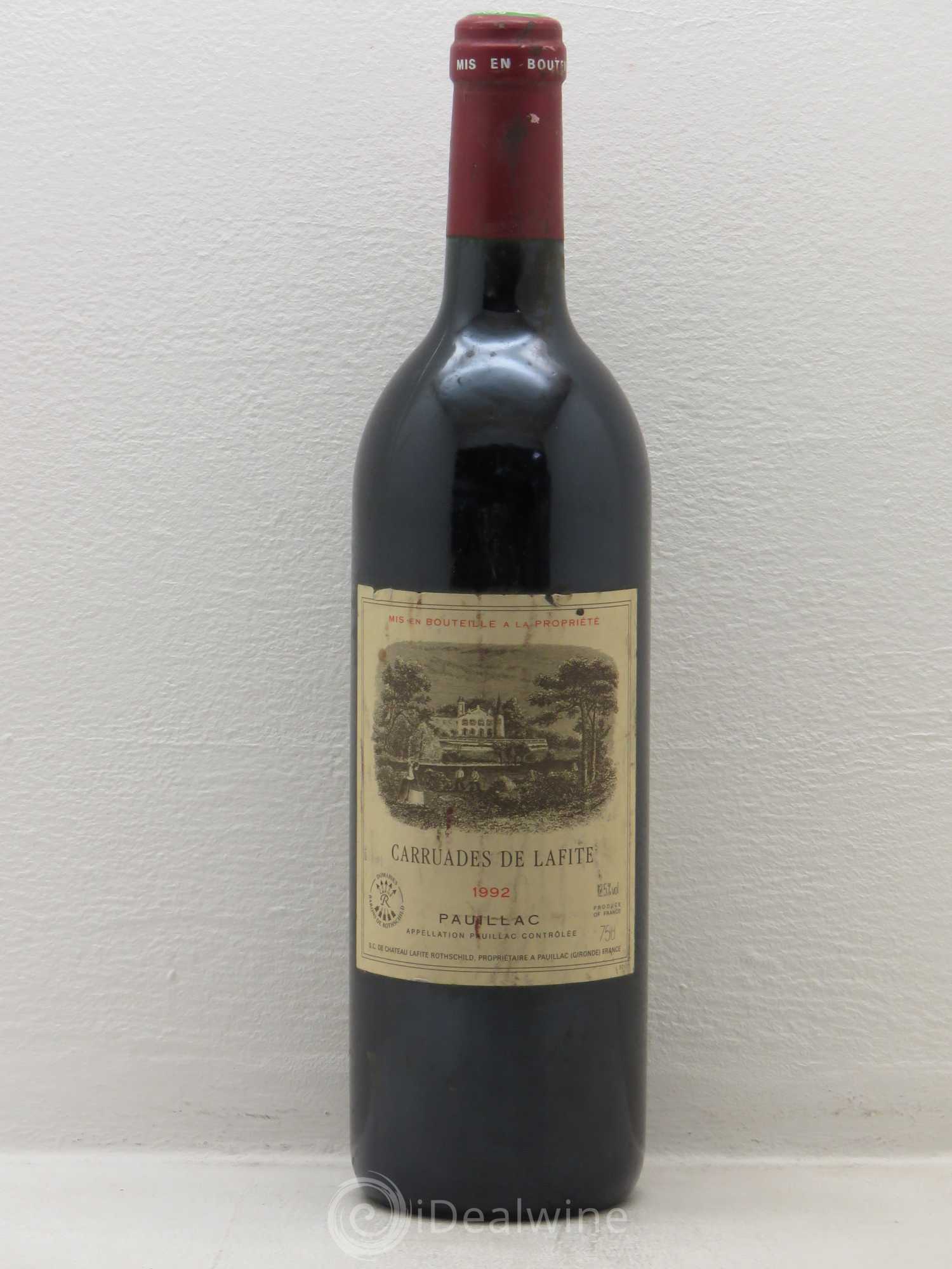 Carruades de Lafite Rothschild Second Vin 1992 - Lot de 1 bouteille - 0