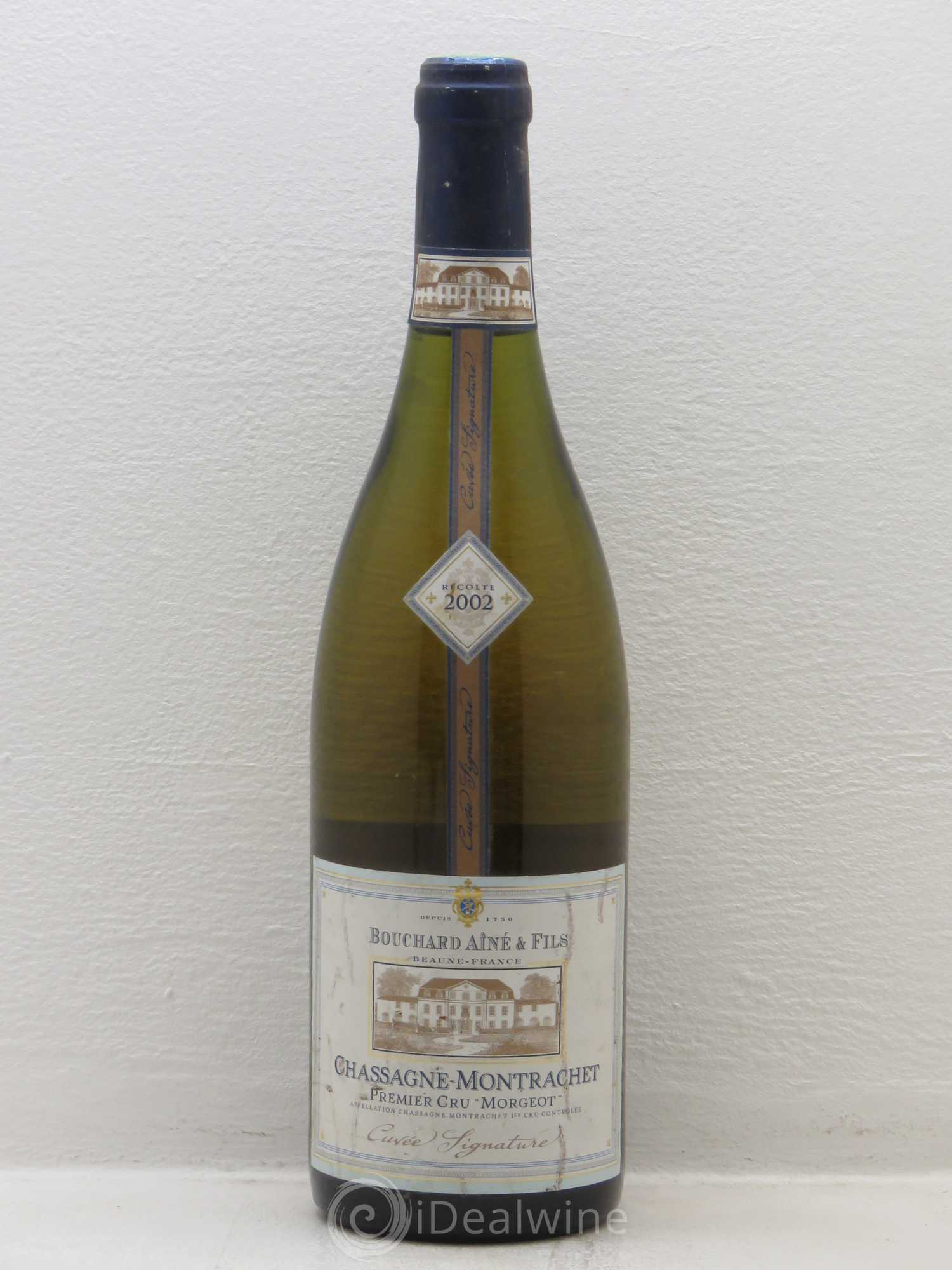 Chassagne-Montrachet 1er Cru Bouchard Aîné Morgeot Cuvée signature 2002 - Posten von 1 Flasche - 0