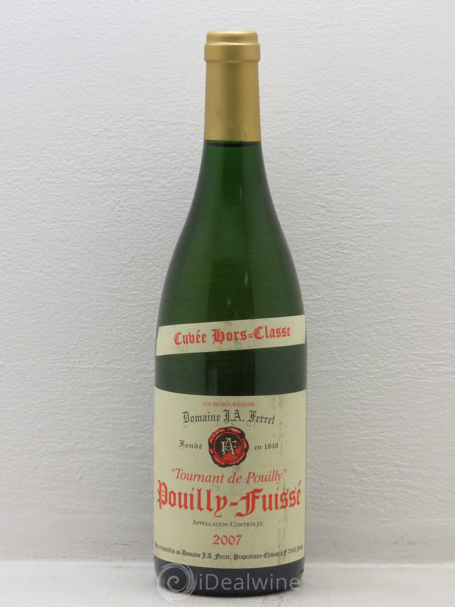 Pouilly-Fuissé Domaine Ferret cuvee hors classe Tournant de Pouilly 2007 - Posten von 1 Flasche - 0