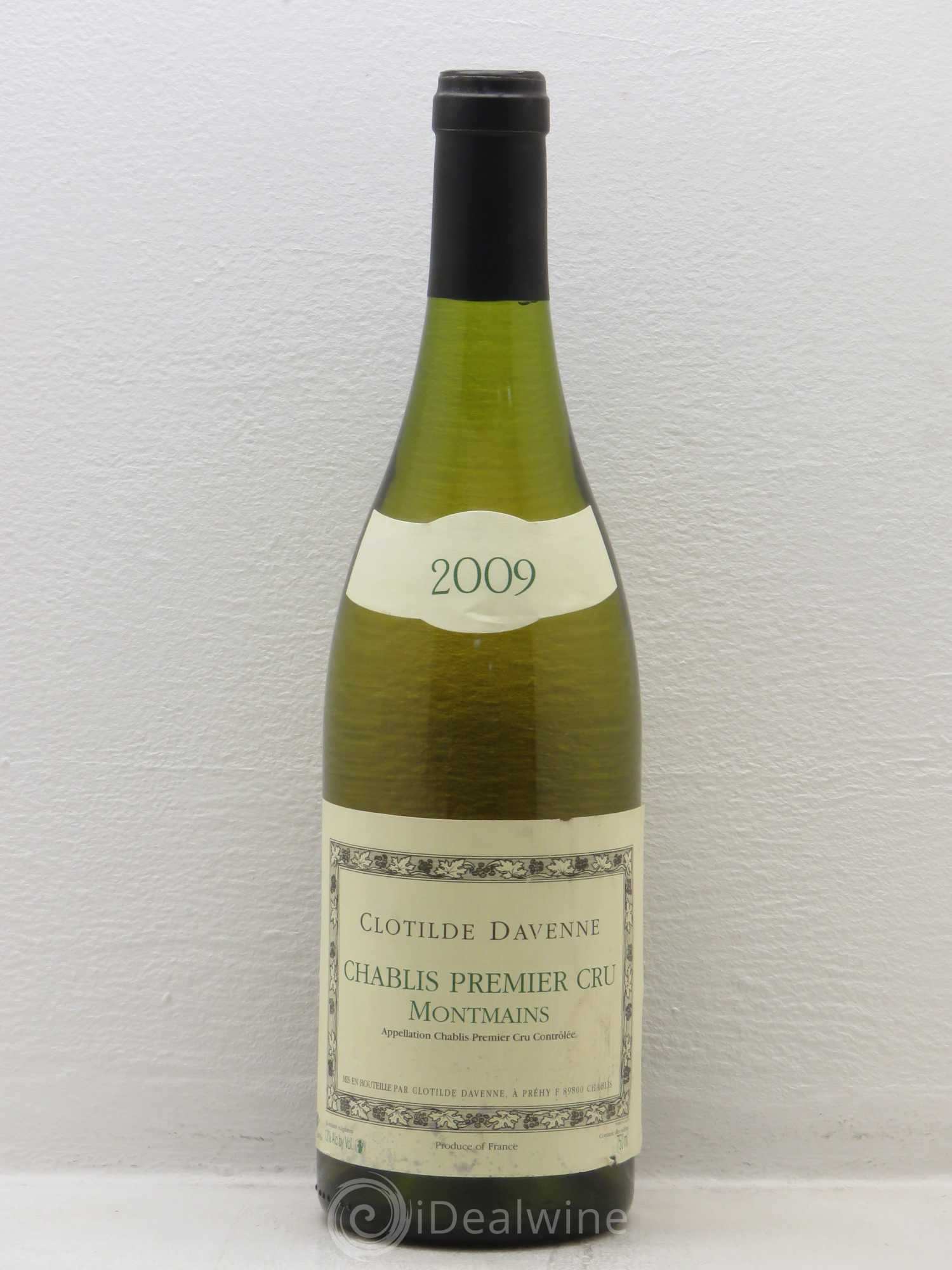 Chablis 1er Cru Clotilde Davenne Montmains 2009 - Posten von 1 Flasche - 0