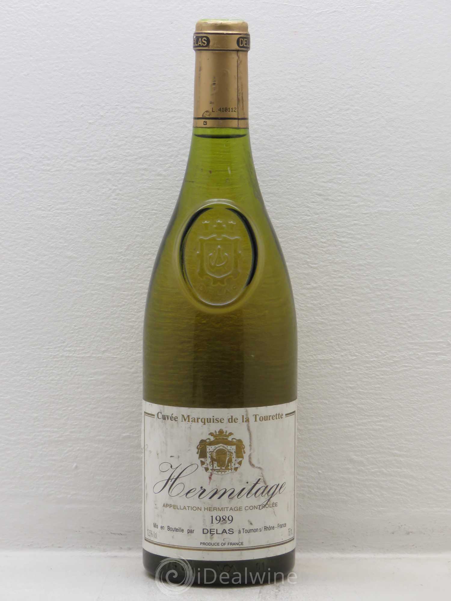 Hermitage Marquise de la Tourette Delas Frères 1989 - Lot de 1 bouteille - 0