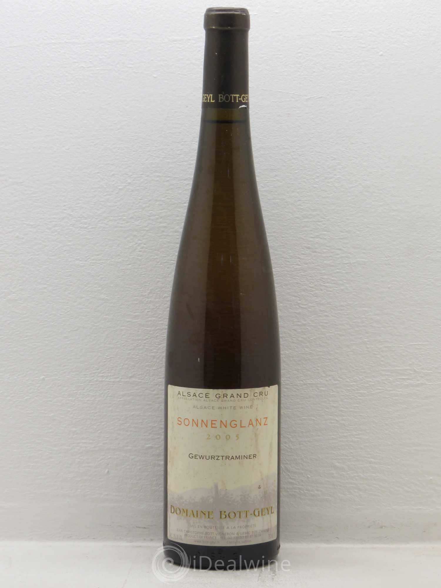 Alsace Gewurztraminer Grand Cru Sonnenglanz Bott-Geyl (Domaine) 2005 - Lot de 1 bouteille - 0
