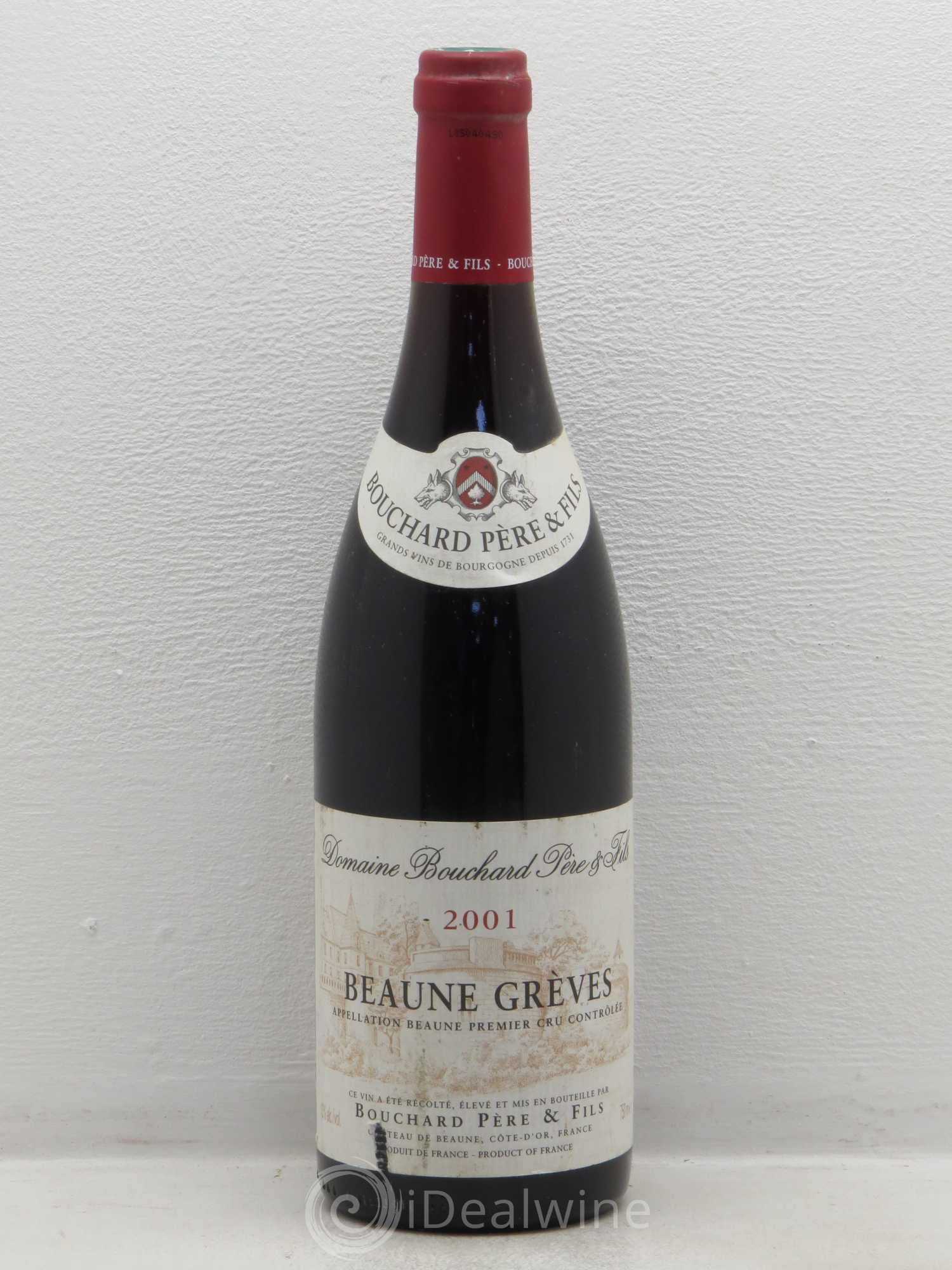 Beaune 1er Cru Grèves - Vigne de l'Enfant Jésus Bouchard Père & Fils 2001 - Lot de 1 bouteille - 0