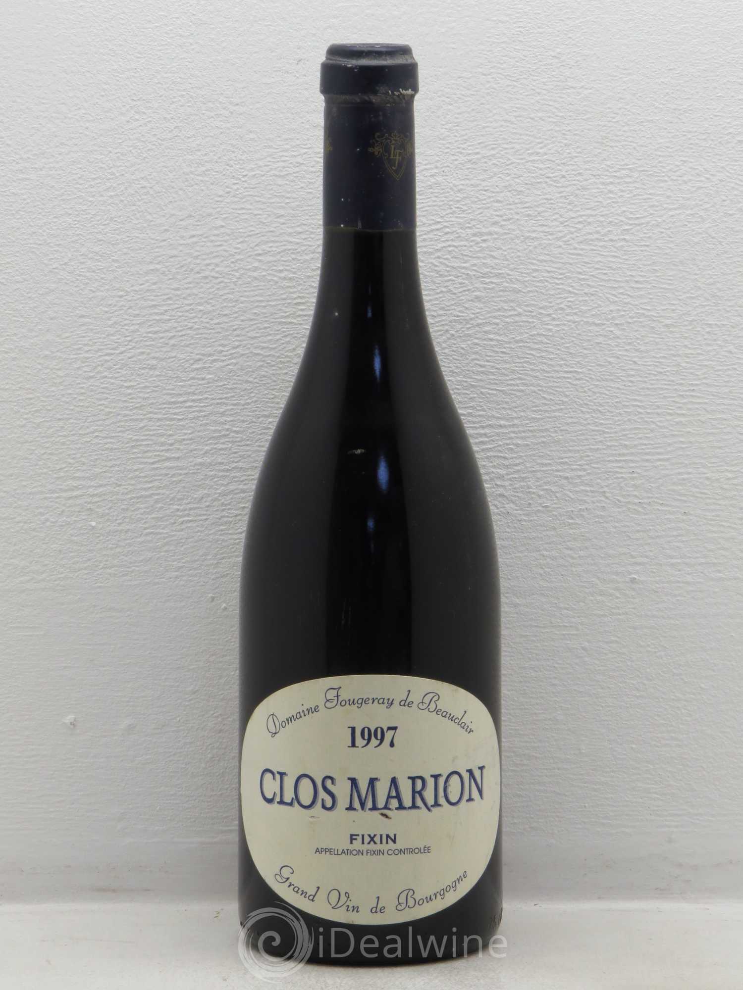 Fixin Clos Marion - Fougeray de Beauclair 1997 - Posten von 1 Flasche - 0