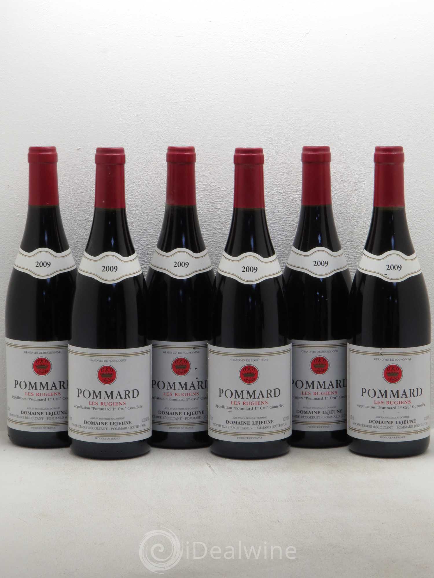 Pommard 1er Cru Rugiens - Lejeune 2009 - Lot de 6 bouteilles - 0