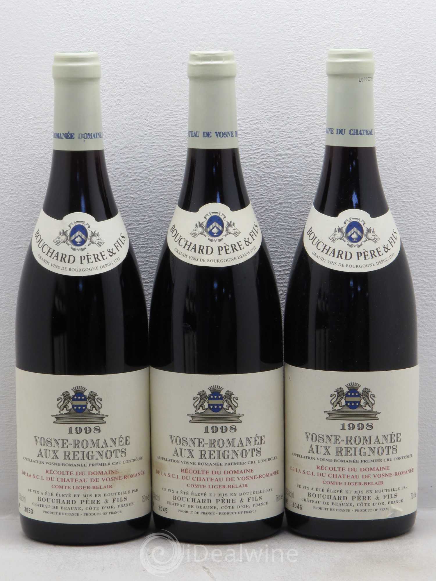 Vosne-Romanée 1er Cru Aux Reignots Ch. de Vosne-Romanée Comte Liger-Belair (Domaine du) 1998 - Lot de 6 bouteilles - 1