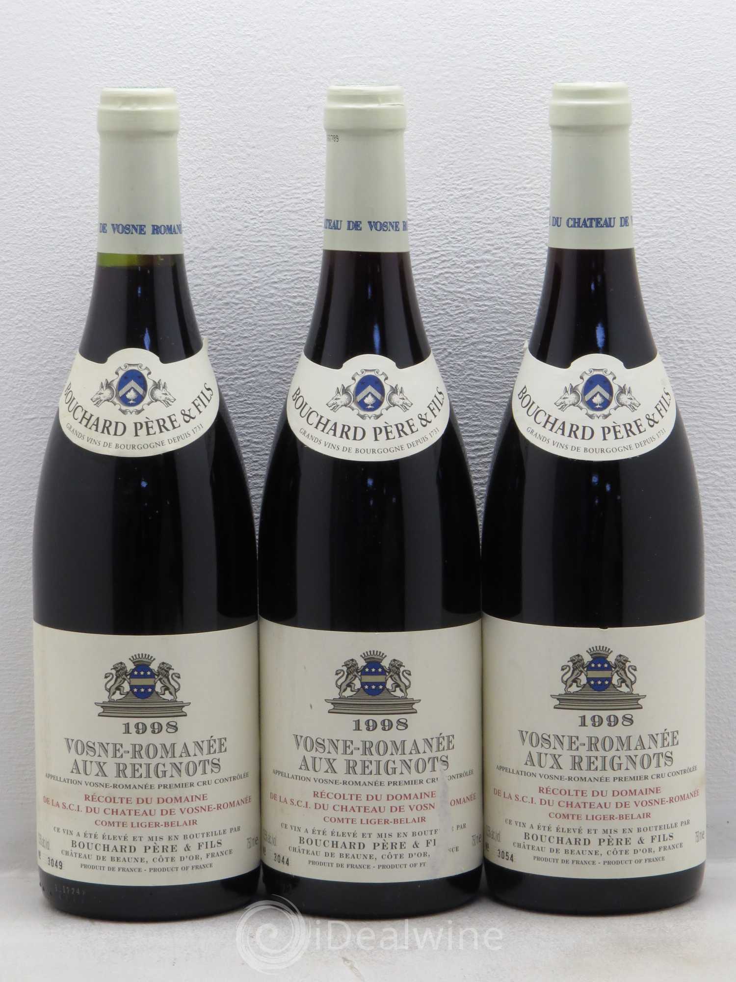 Vosne-Romanée 1er Cru Aux Reignots Ch. de Vosne-Romanée Comte Liger-Belair (Domaine du) 1998 - Lot de 6 bouteilles - 2