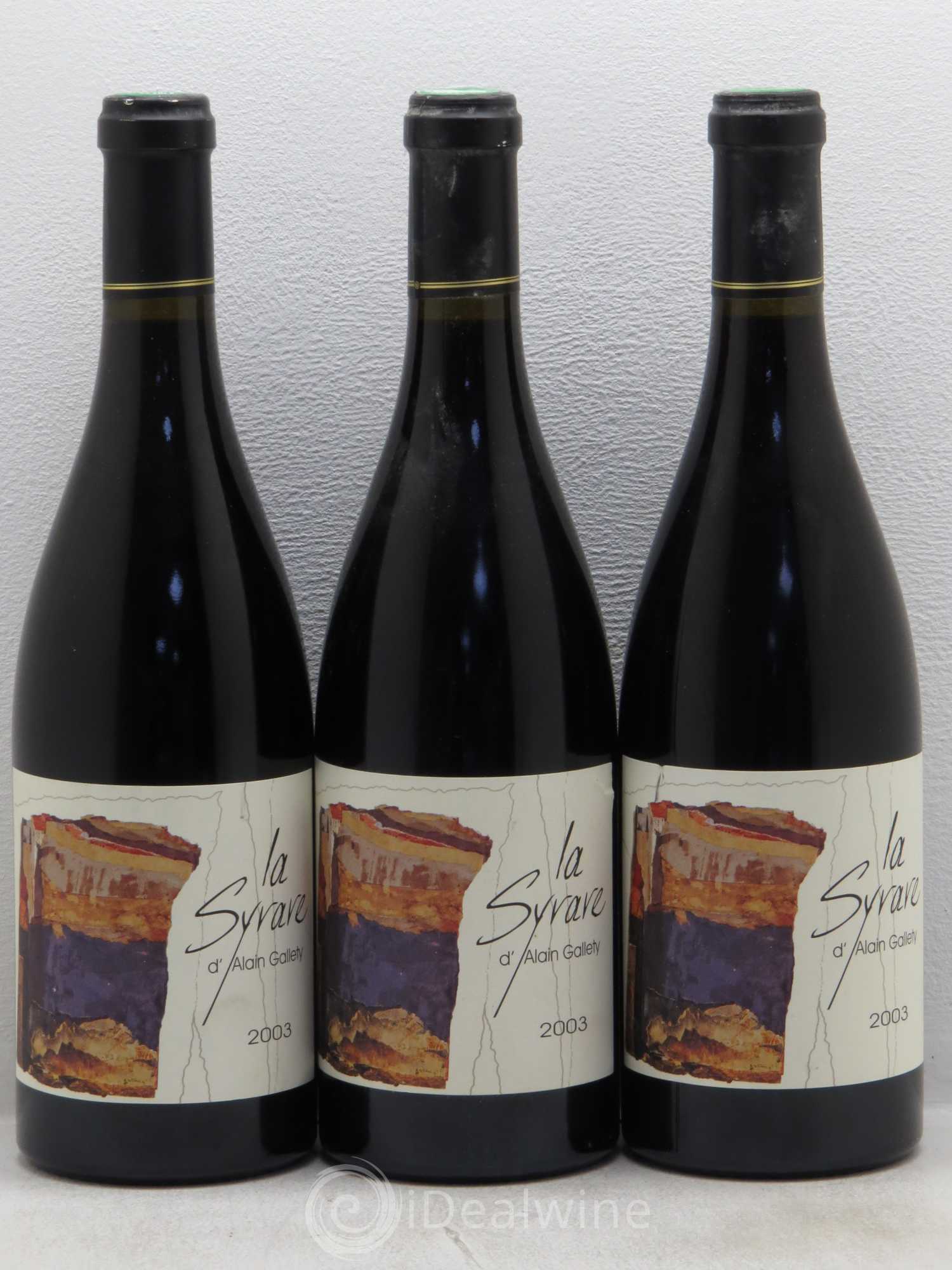 Côtes du Vivarais La Syrare Gallety (Domaine) 2003 - Lot de 3 bouteilles - 0