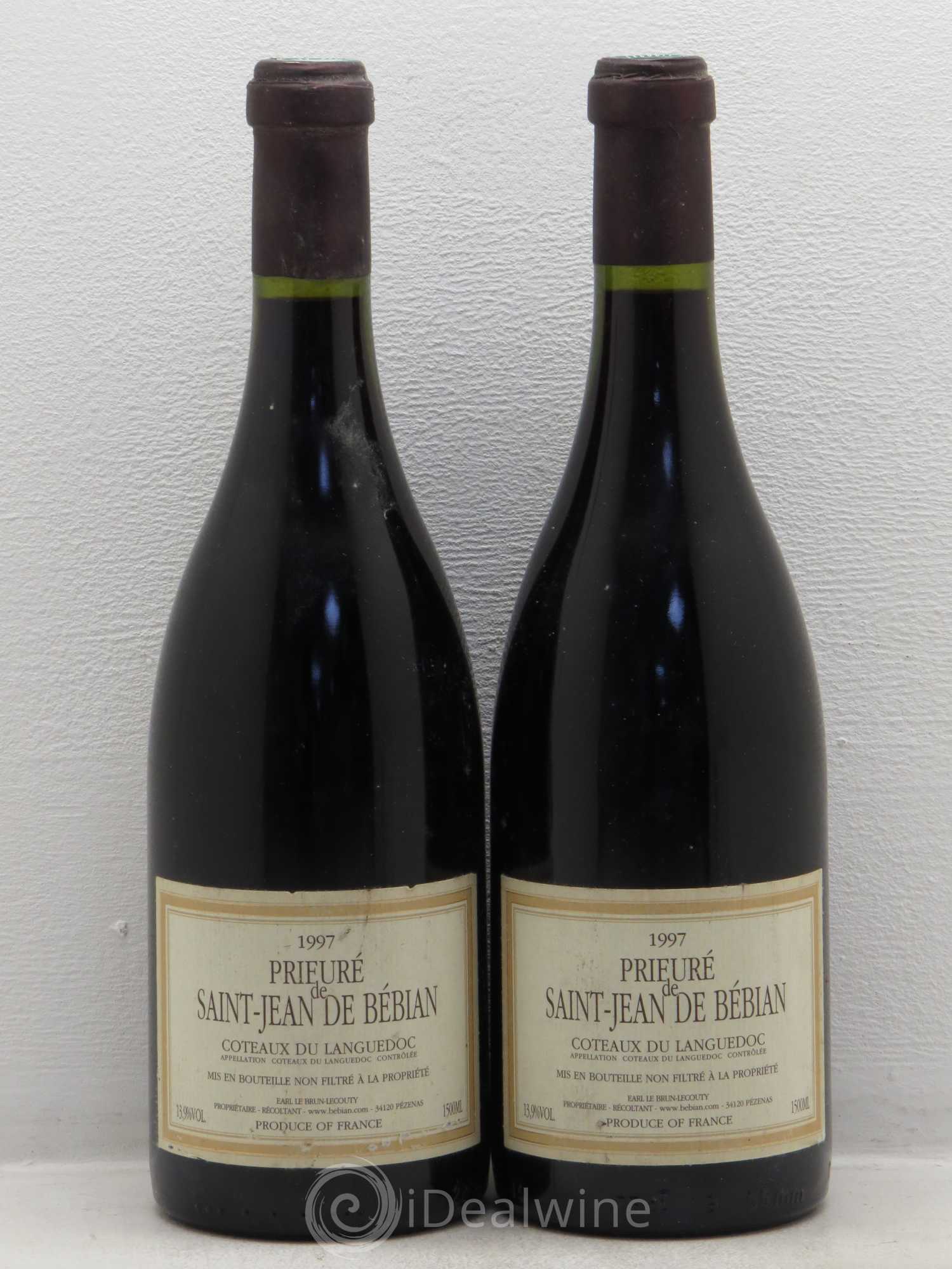 Languedoc Prieuré St-Jean de Bébian 1997 - Lot de 2 bouteilles - 0