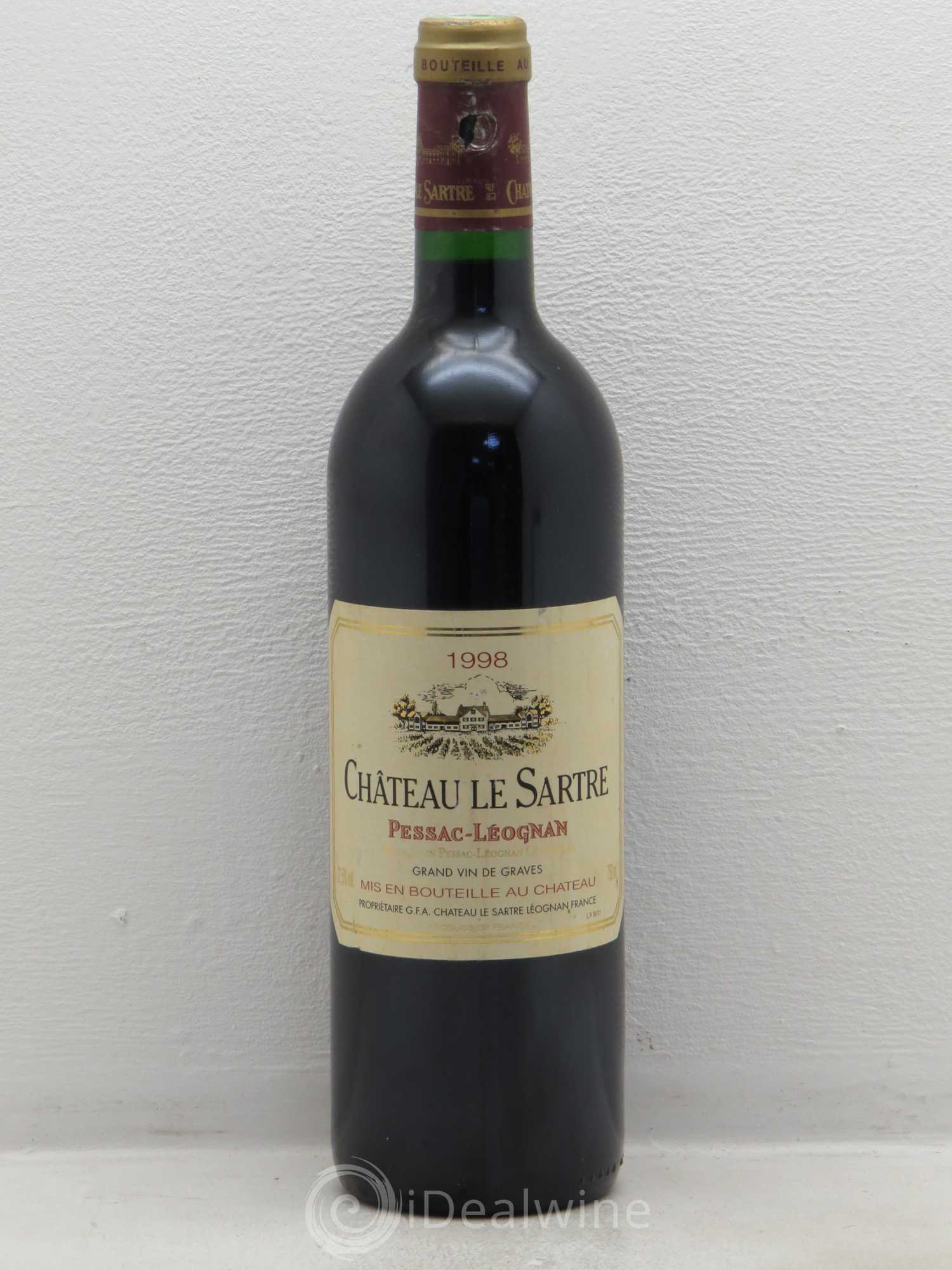 Château le Sartre 1998 - Lot de 1 bouteille - 0