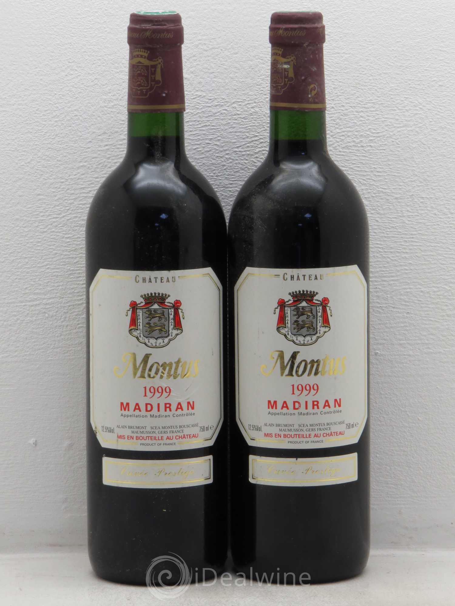Madiran Château Montus-Prestige Alain Brumont 1999 - Lot de 2 bouteilles - 0