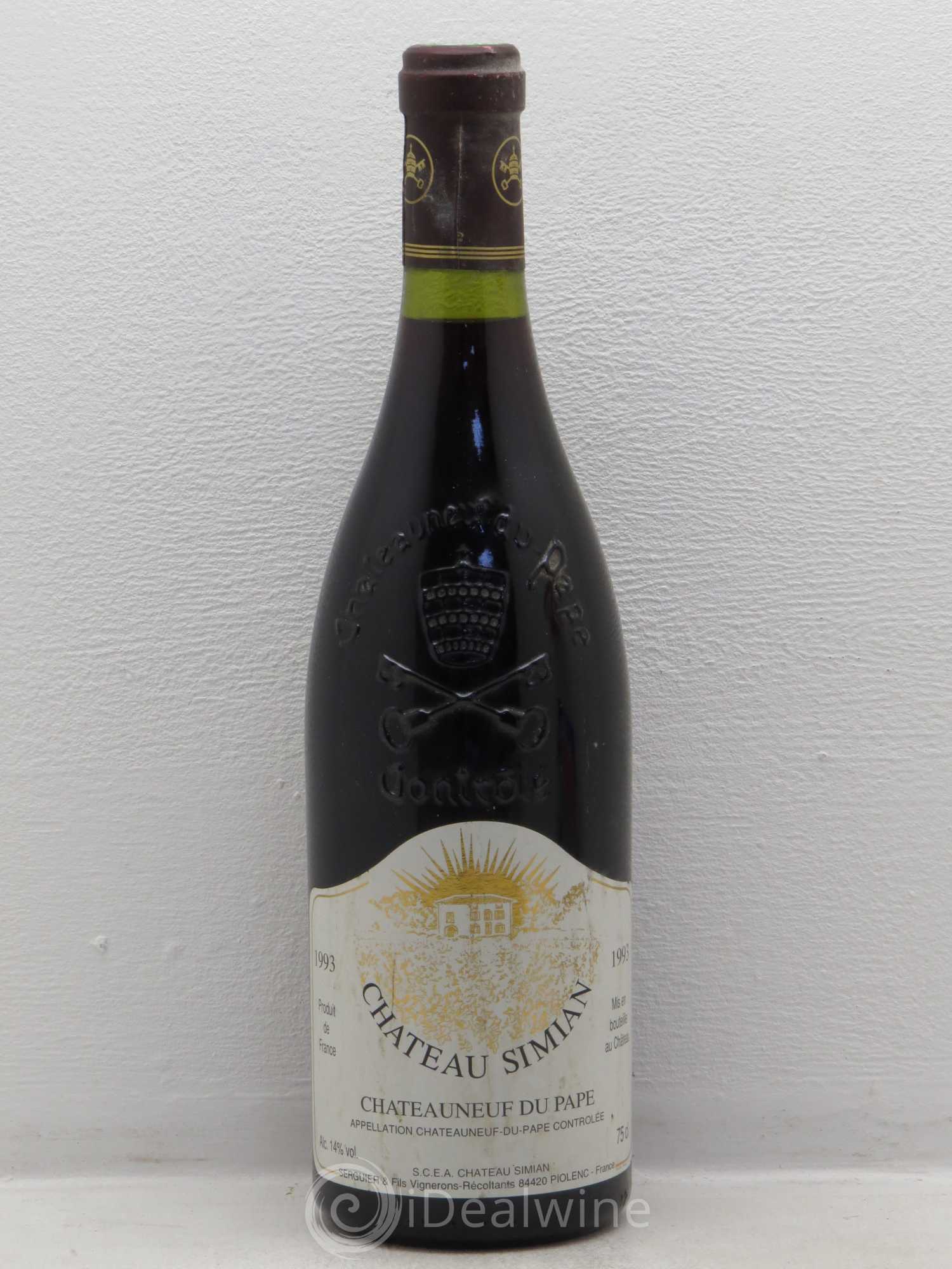 Châteauneuf-du-Pape Simian 1993 - Lot de 1 bouteille - 0