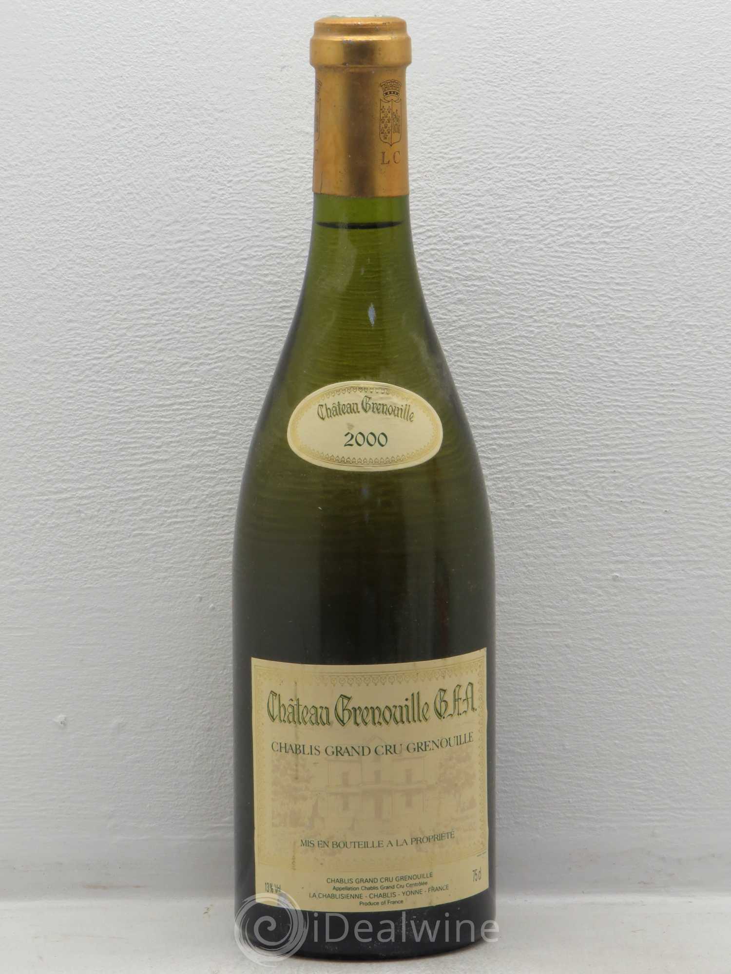 Chablis Grand Cru Grenouilles Château Grenouille - La Chablisienne 2000 - Lot de 1 bouteille - 0