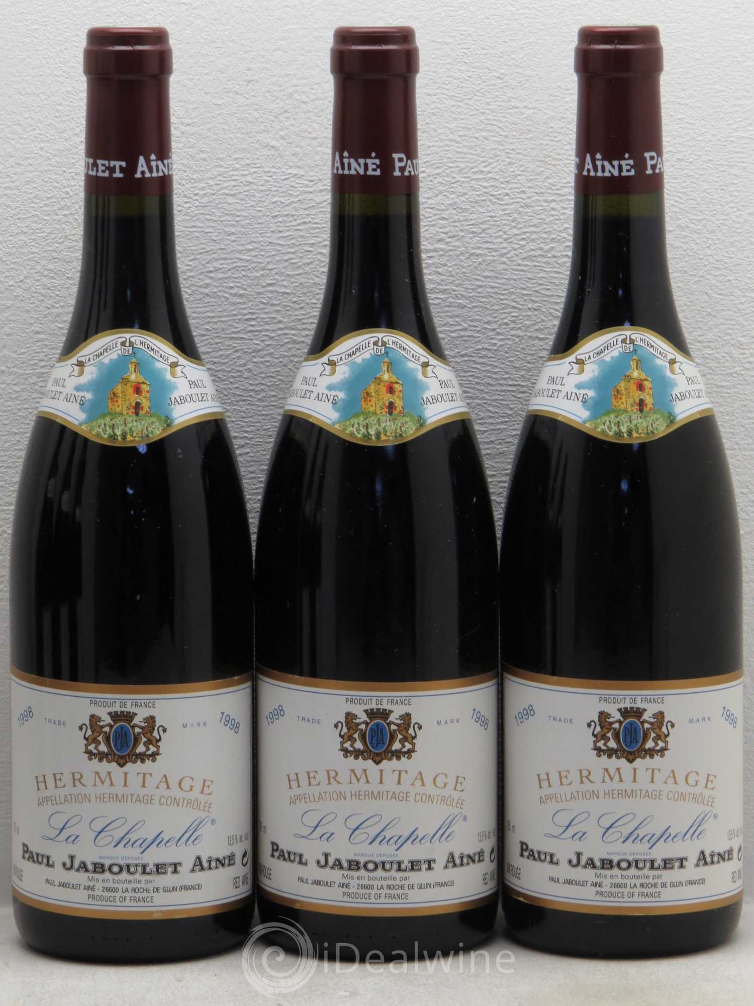 Hermitage La Chapelle Paul Jaboulet Ainé 1998 - Lot de 6 bouteilles - 1