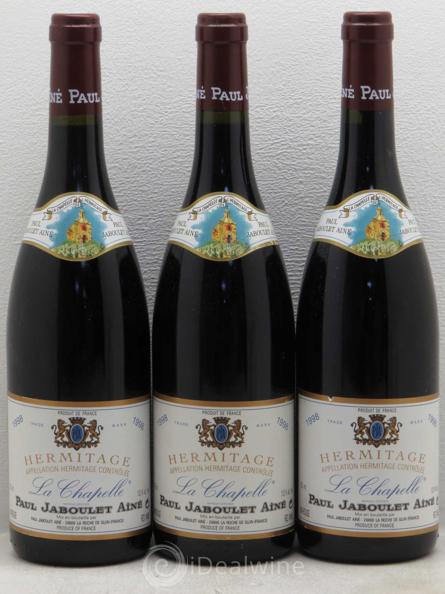 Hermitage La Chapelle Paul Jaboulet Ainé 1998 - Lot de 6 bouteilles - 2