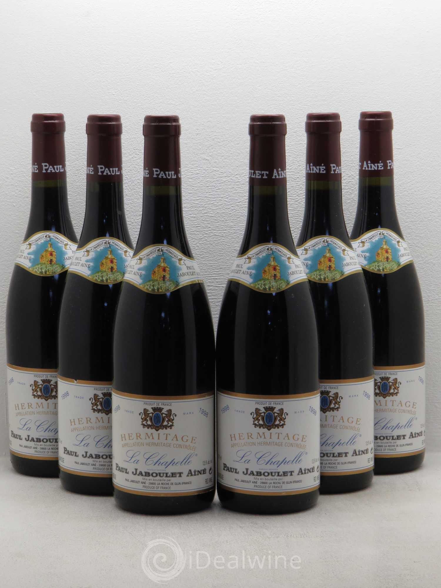 Hermitage La Chapelle Paul Jaboulet Ainé 1998 - Lot de 6 bouteilles - 0