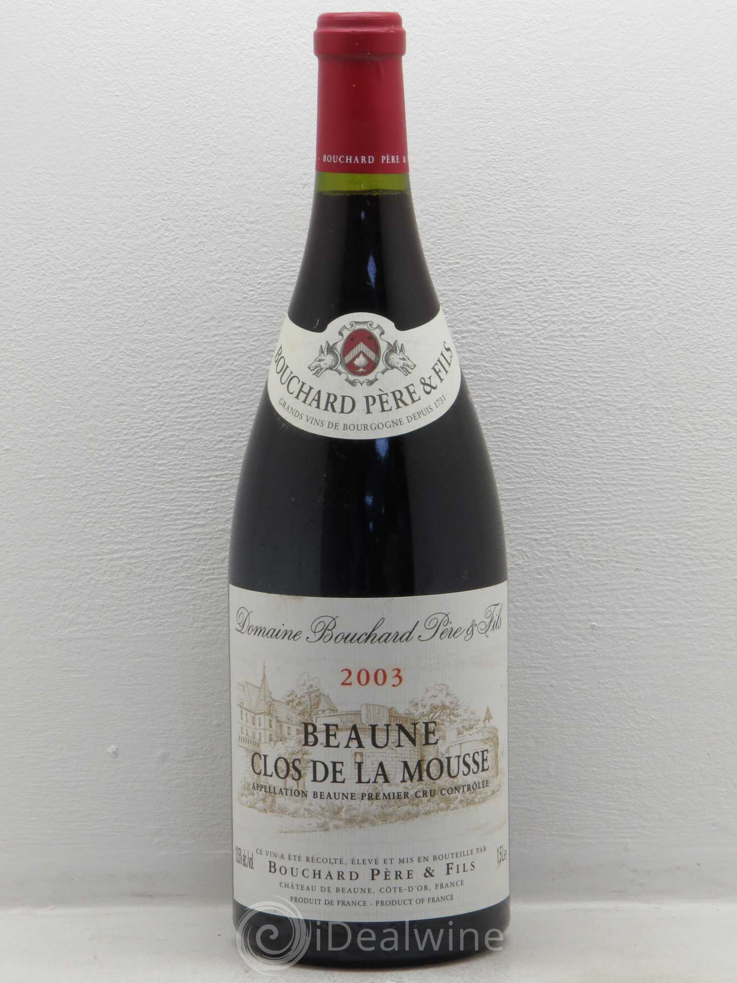 Beaune 1er Cru Clos de la Mousse Bouchard Père & Fils 2003 - Lot de 1 magnum - 0