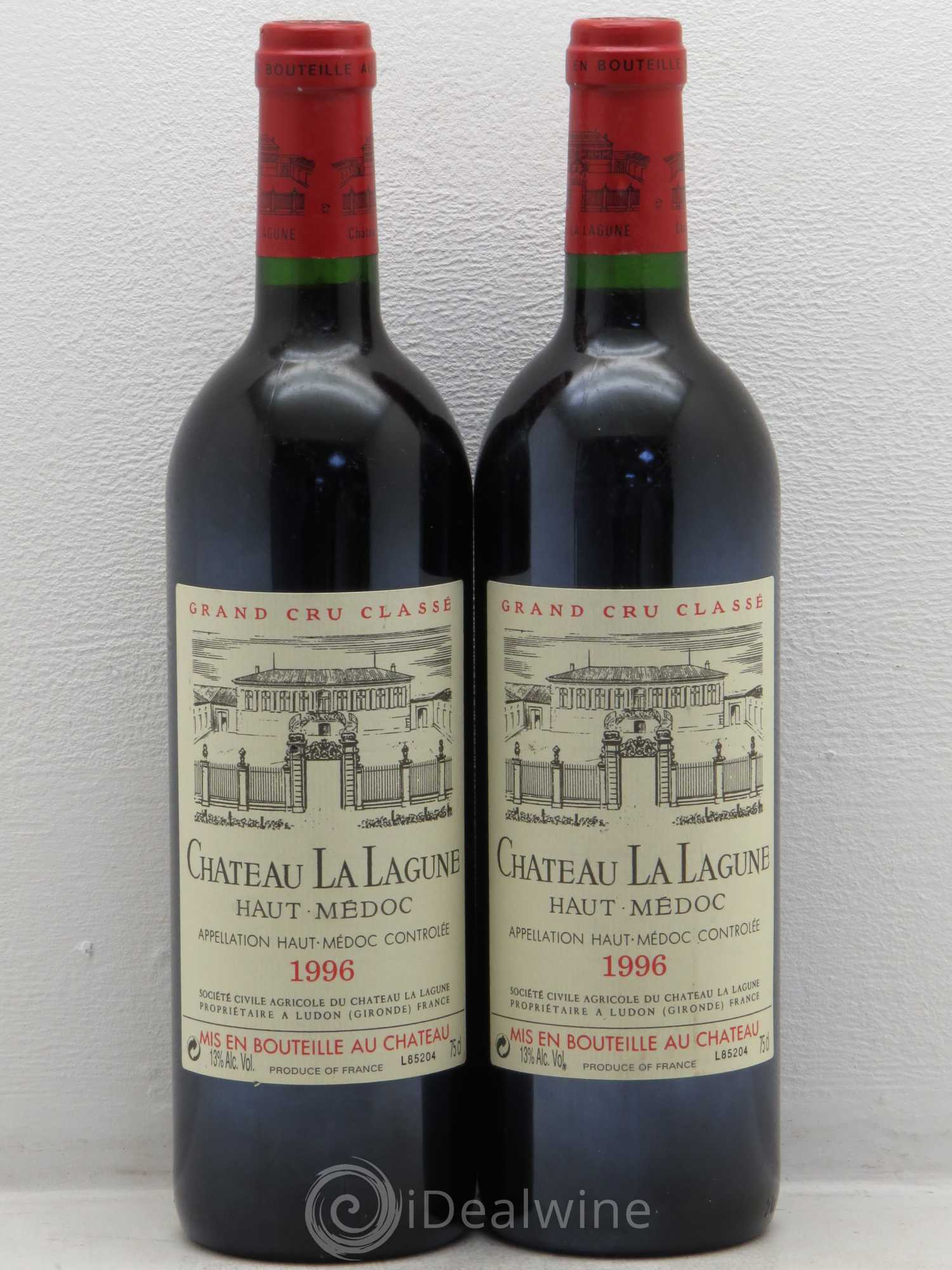 Château la Lagune 3ème Grand Cru Classé 1996 - Lot de 2 bouteilles - 0