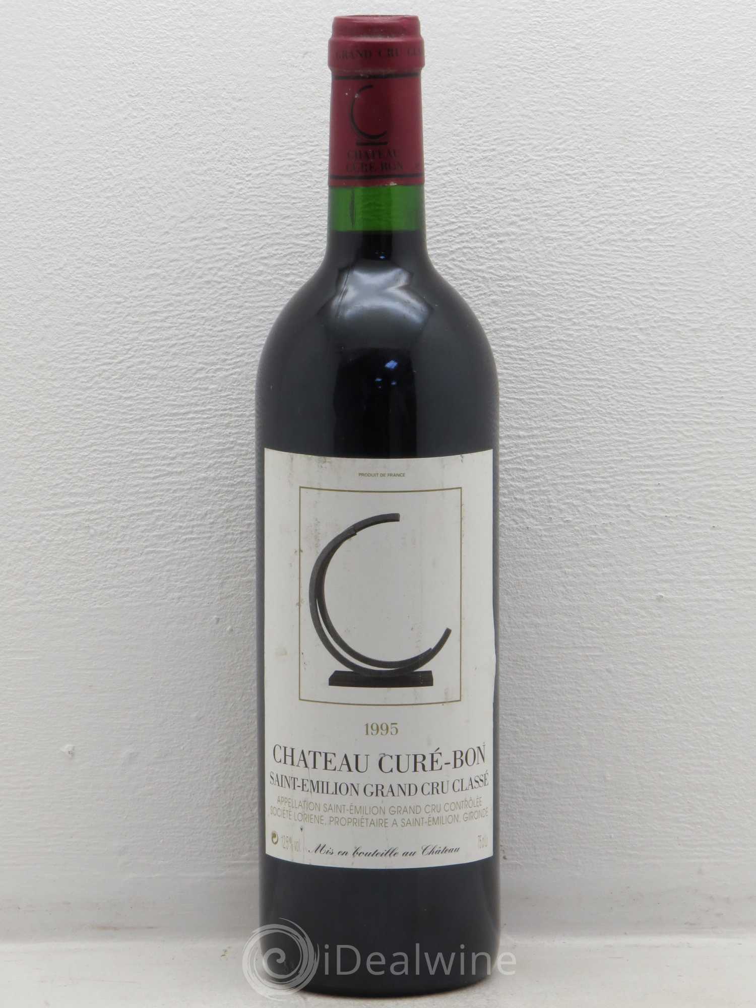 Château Curé Bon Grand Cru 1995 - Lot de 1 bouteille - 0