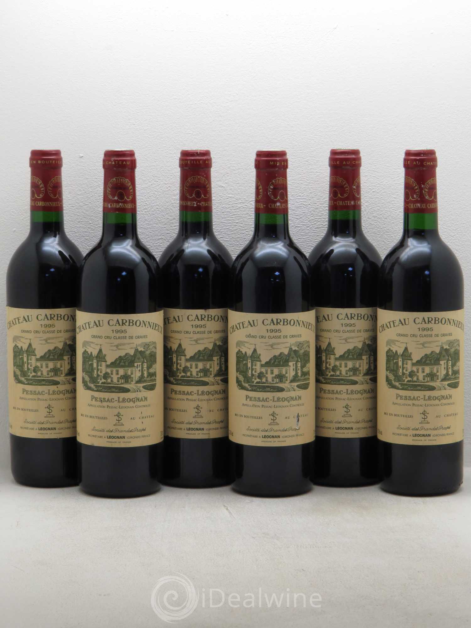 Château Carbonnieux Cru Classé de Graves 1995 - Lot de 6 bouteilles - 0