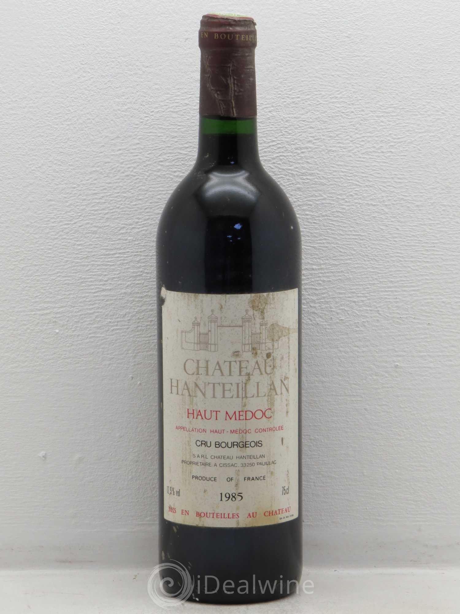 Château Hanteillan Cru Bourgeois (sans prix de réserve) 1985 - Lot de 1 bouteille - 0