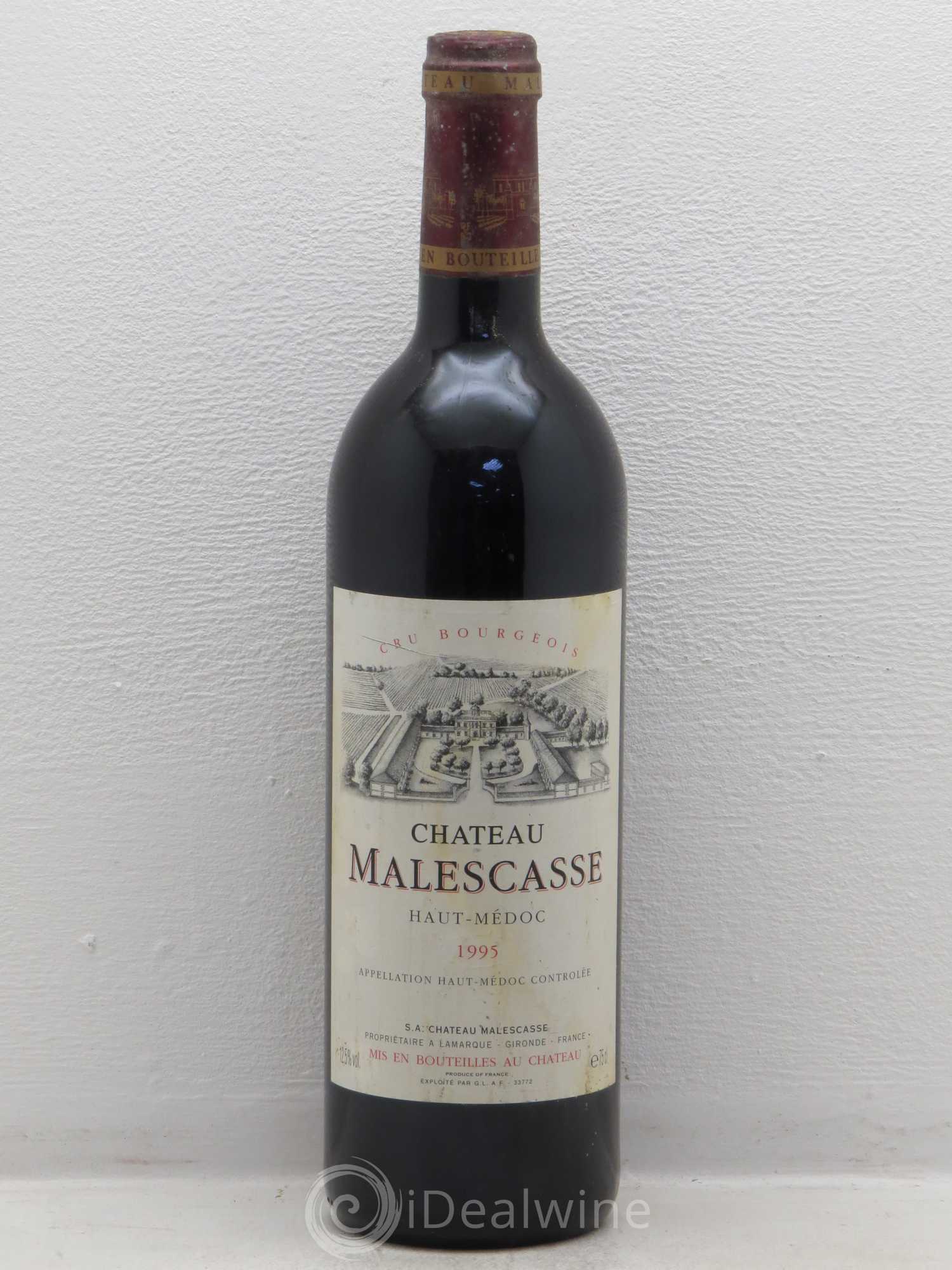 Château Malescasse Cru Bourgeois Exceptionnel 1995 - Lot de 1 bouteille - 0