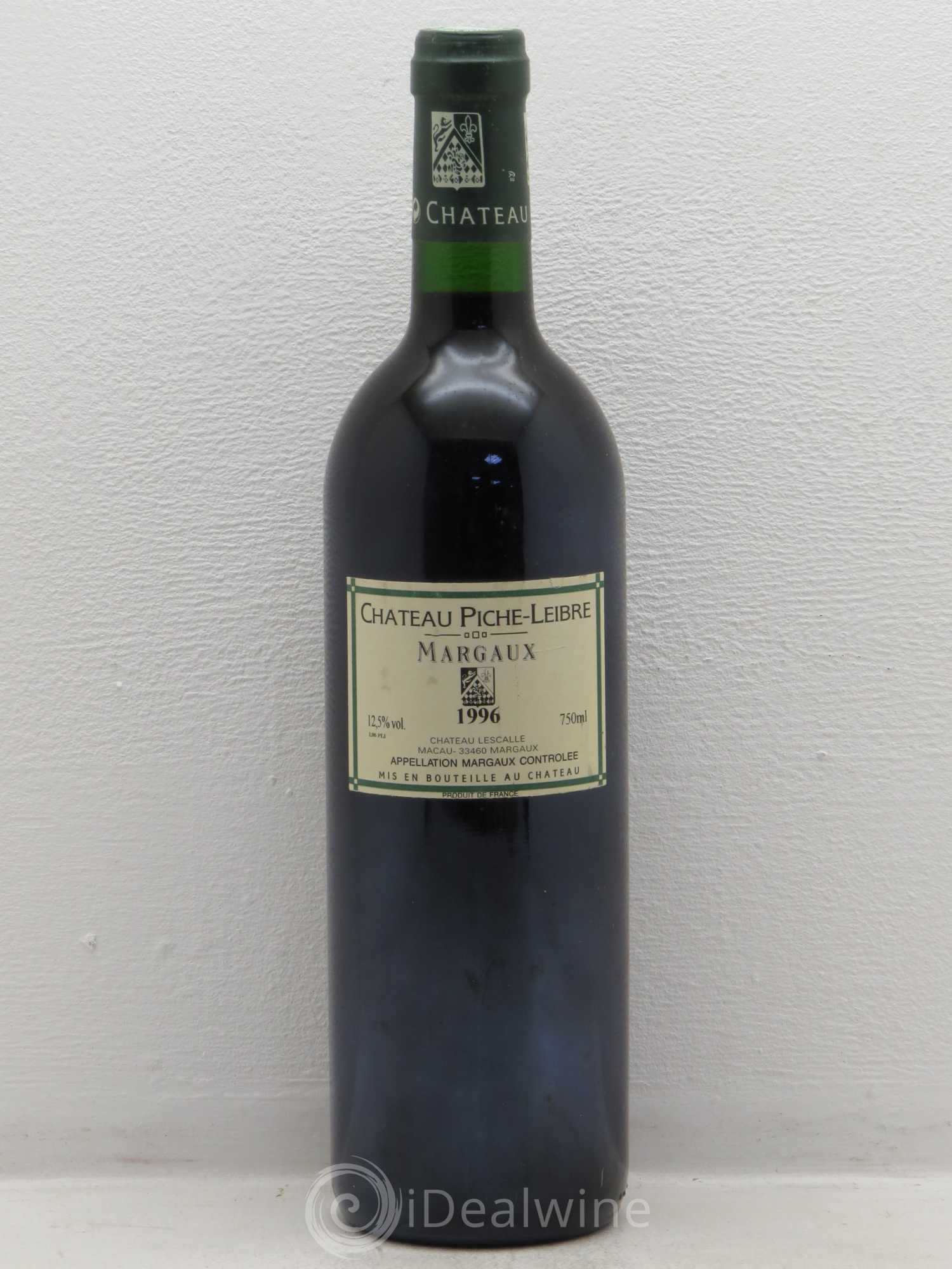 Bordeaux Margaux Piche Leibre 1996 - Posten von 1 Flasche - 0