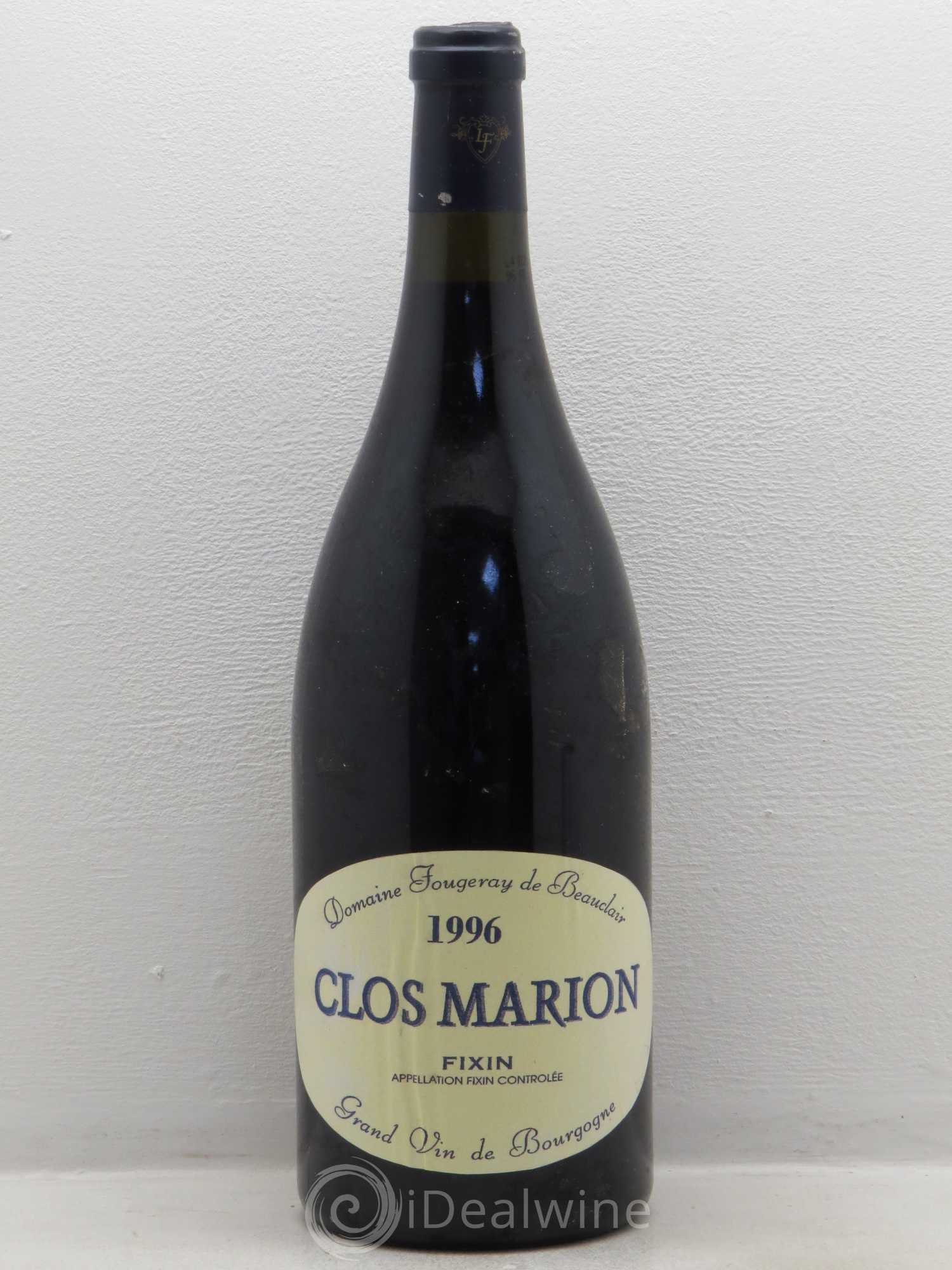 Fixin Clos Marion - Fougeray de Beauclair 1996 - Posten von 1 Magnum - 0