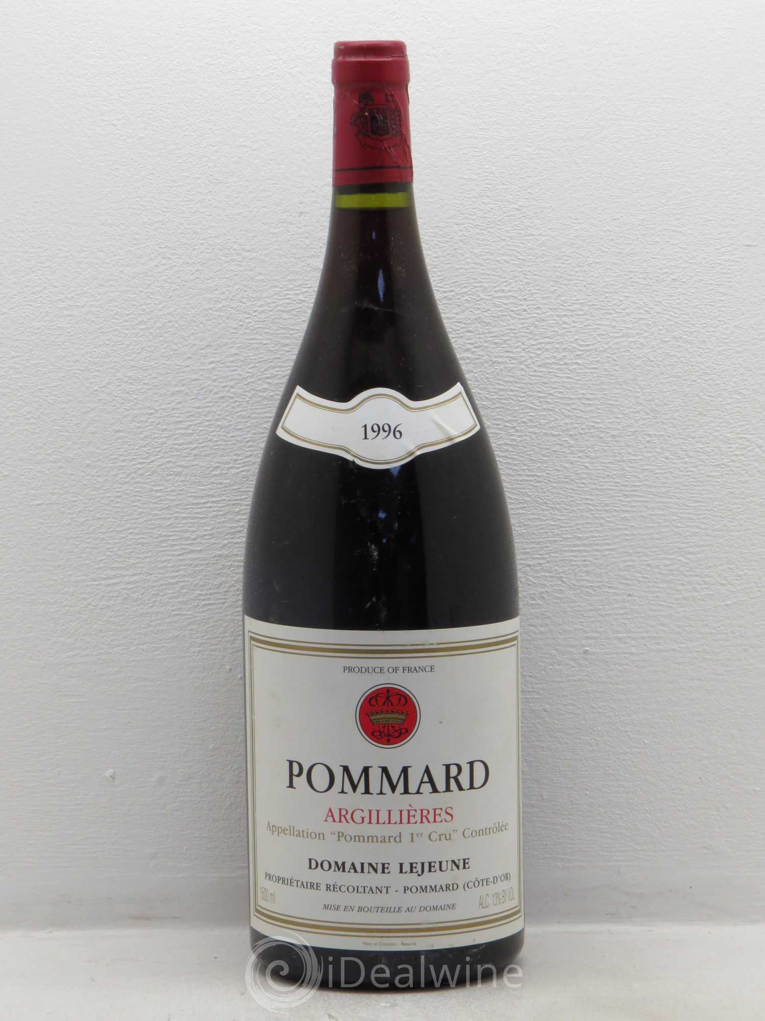 Pommard 1er Cru Argillières - Lejeune 1996 - Posten von 1 Magnum - 0