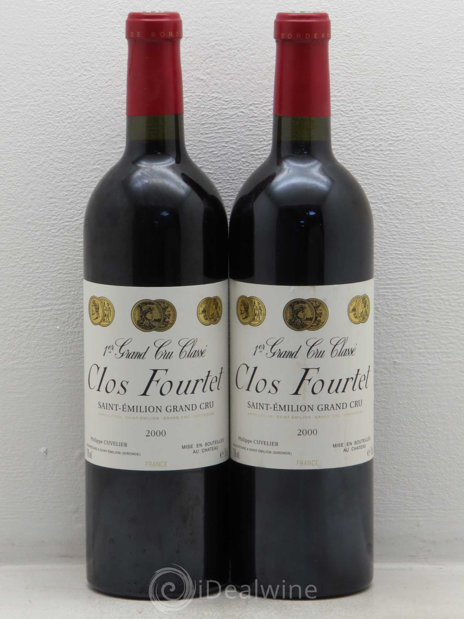Clos Fourtet 1er Grand Cru Classé B 2000 - Lot de 2 bouteilles - 0
