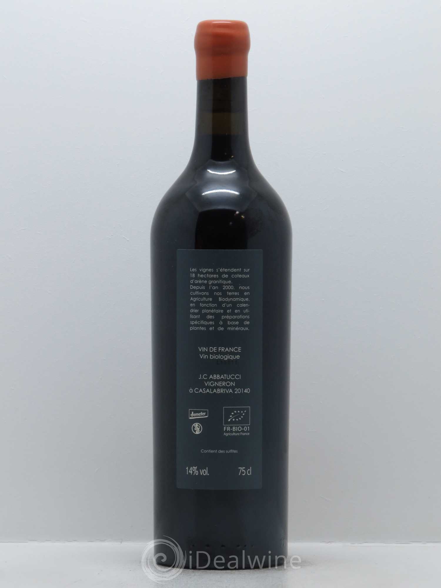 Vin de France Ministre Impérial Cuvée Collection Comte Abbatucci (Domaine) 2015 - Lot de 1 bouteille - 1