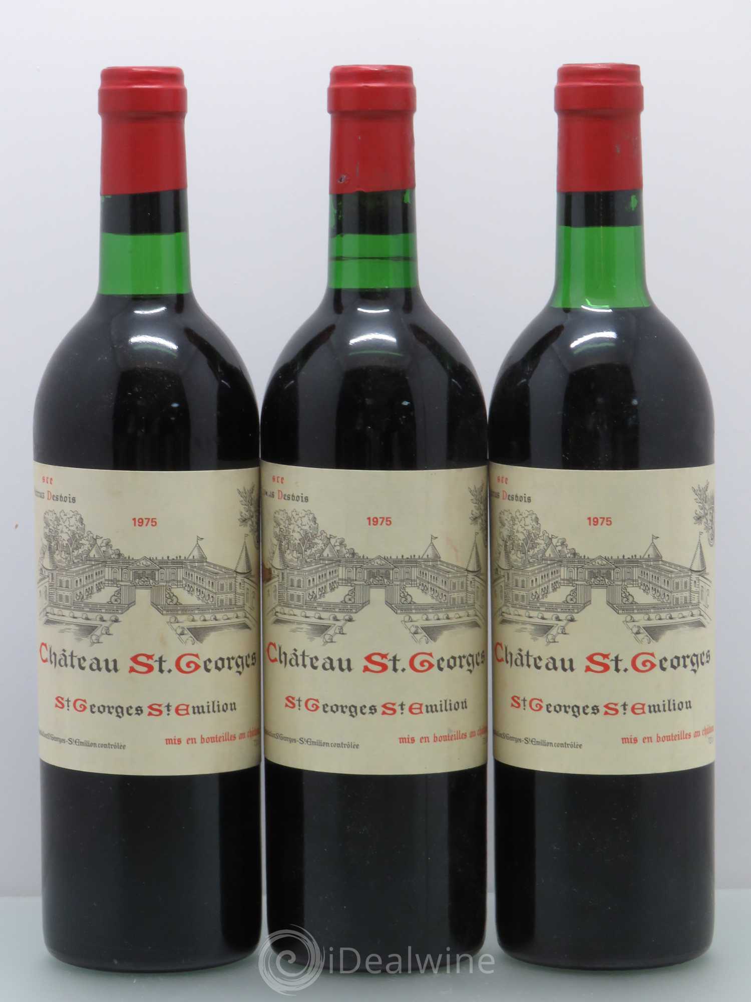 Château Saint-Georges 1975 - Lot de 3 bouteilles - 0