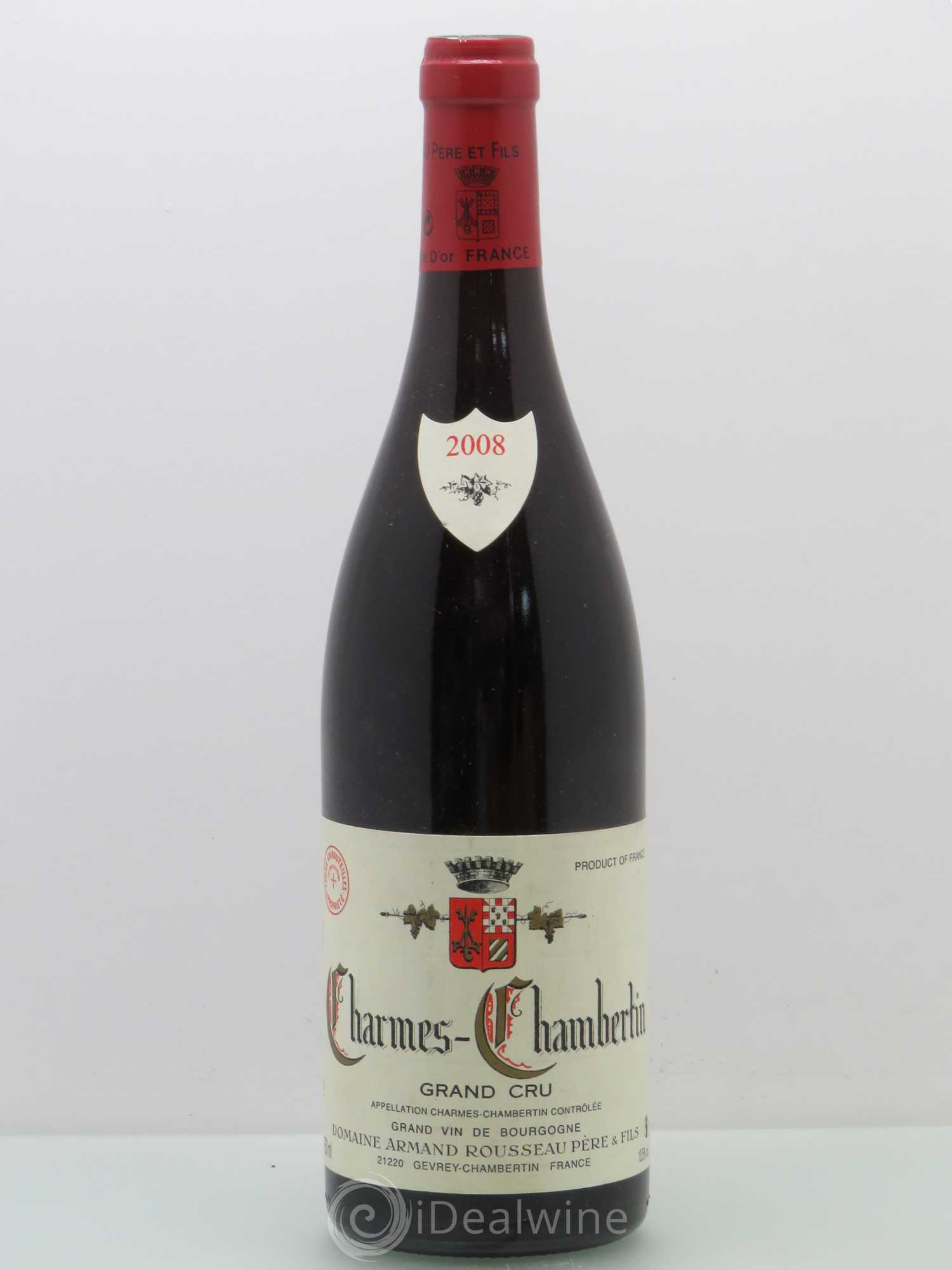 Charmes-Chambertin Grand Cru Armand Rousseau (Domaine) 2008 - Lot de 1 bouteille - 0