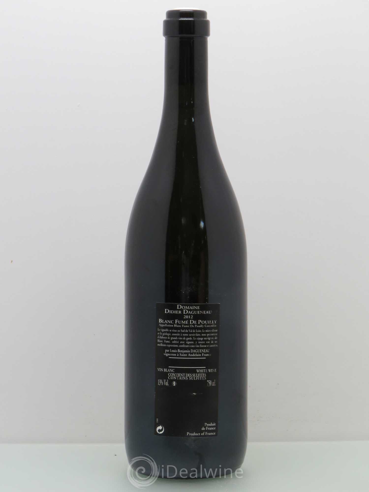 Vin de France (anciennement Pouilly-Fumé) Silex Dagueneau (Domaine Didier - Louis-Benjamin) (sans prix de réserve) 2012 - Lot de 1 bouteille - 1