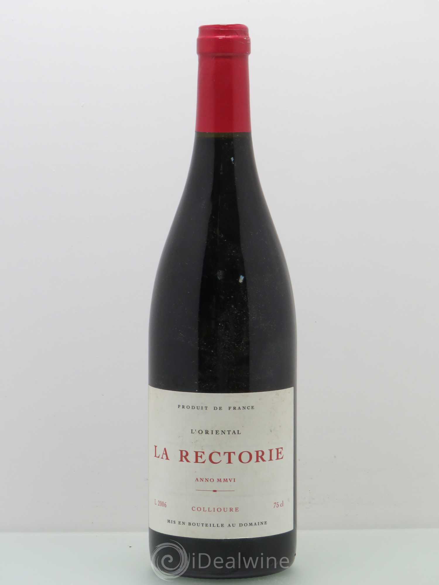 Collioure Domaine De La Rectorie L'Oriental 2006 - Posten von 1 Flasche - 0