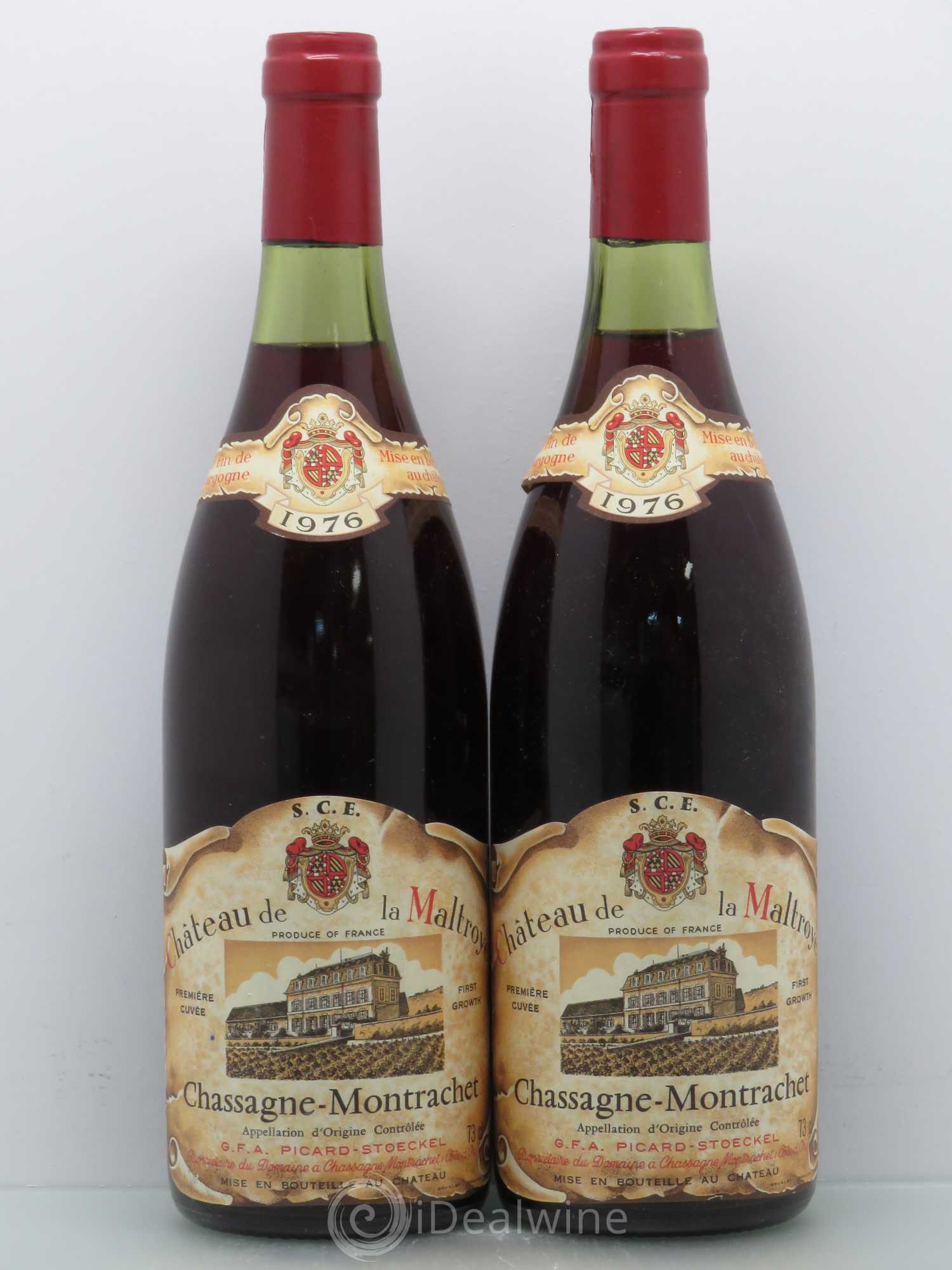 Chassagne-Montrachet Château De La Maltroye 1ère Cuvée 1976 - Posten von 2 Flaschen - 0