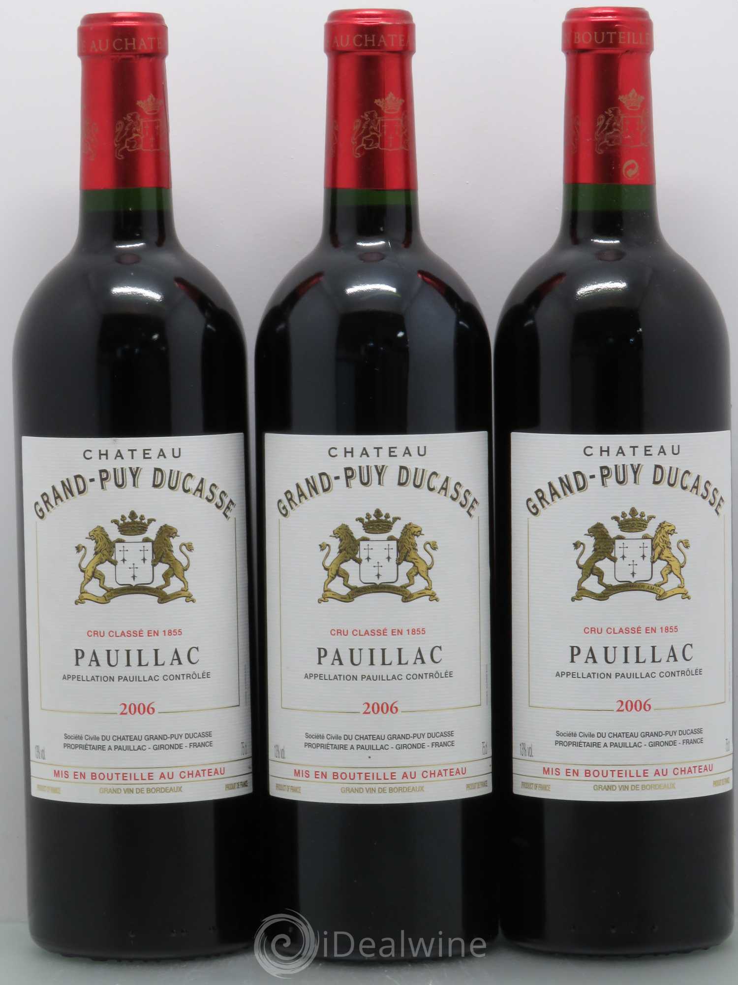 Château Grand Puy Ducasse 5ème Grand Cru Classé 2006 - Lot de 3 bouteilles - 0