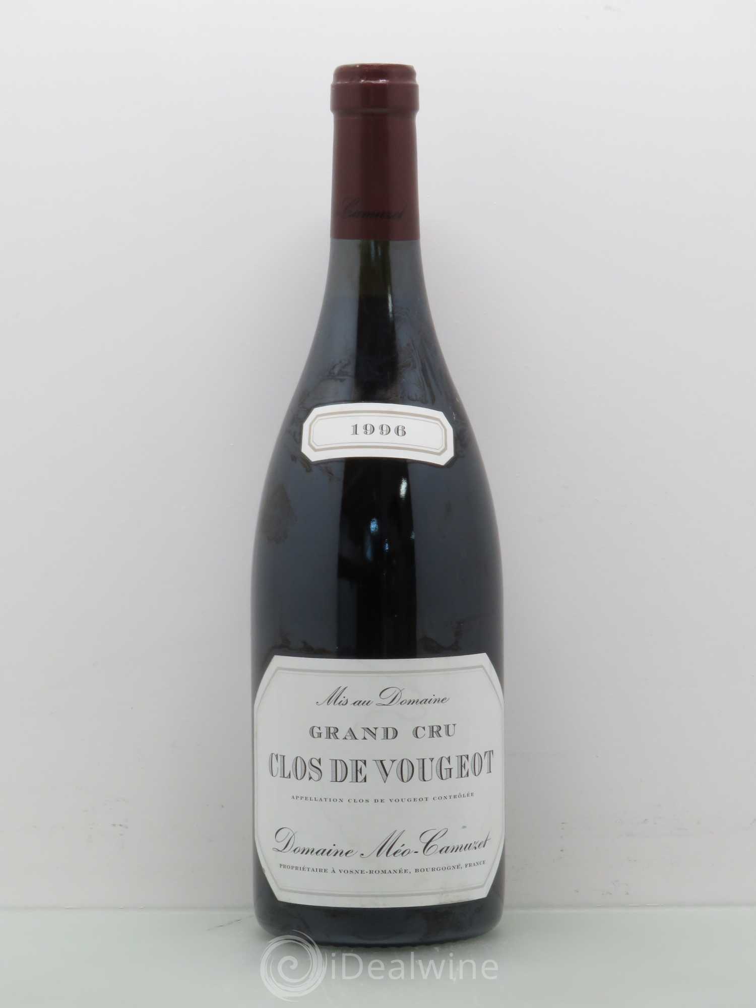 Clos de Vougeot Grand Cru Méo-Camuzet (Domaine) 1996 - Lot de 1 bouteille - 0