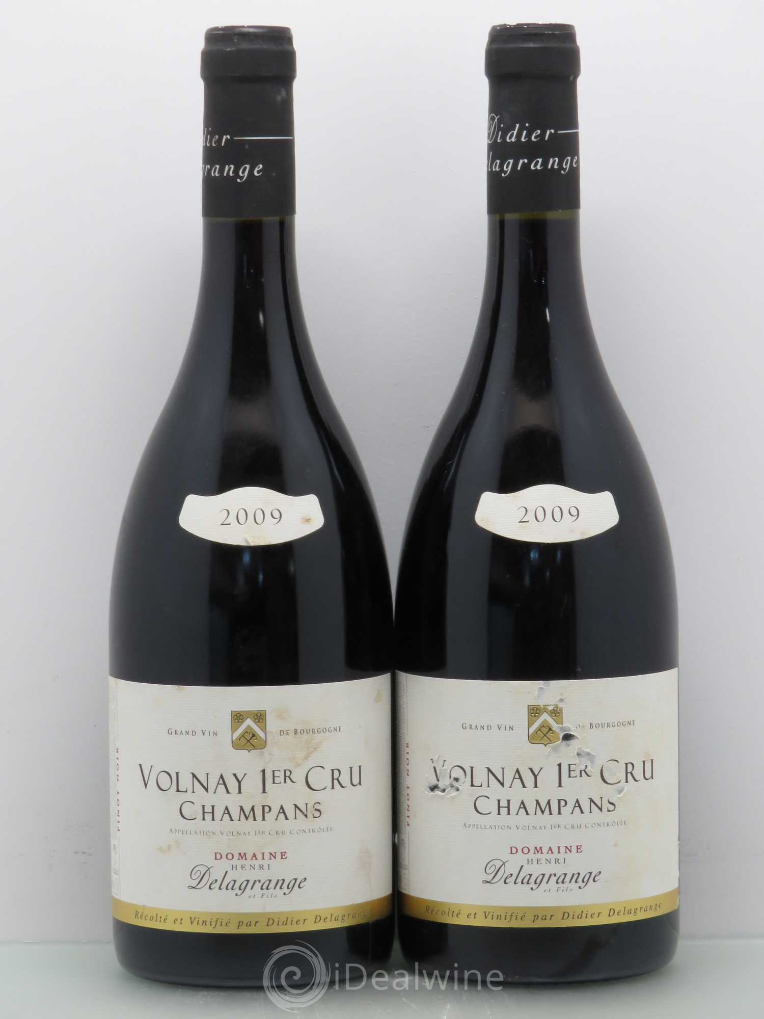 Volnay 1er Cru Les Champans D.Delagrange (sans prix de réserve) 2009 - Posten von 2 Flaschen - 0