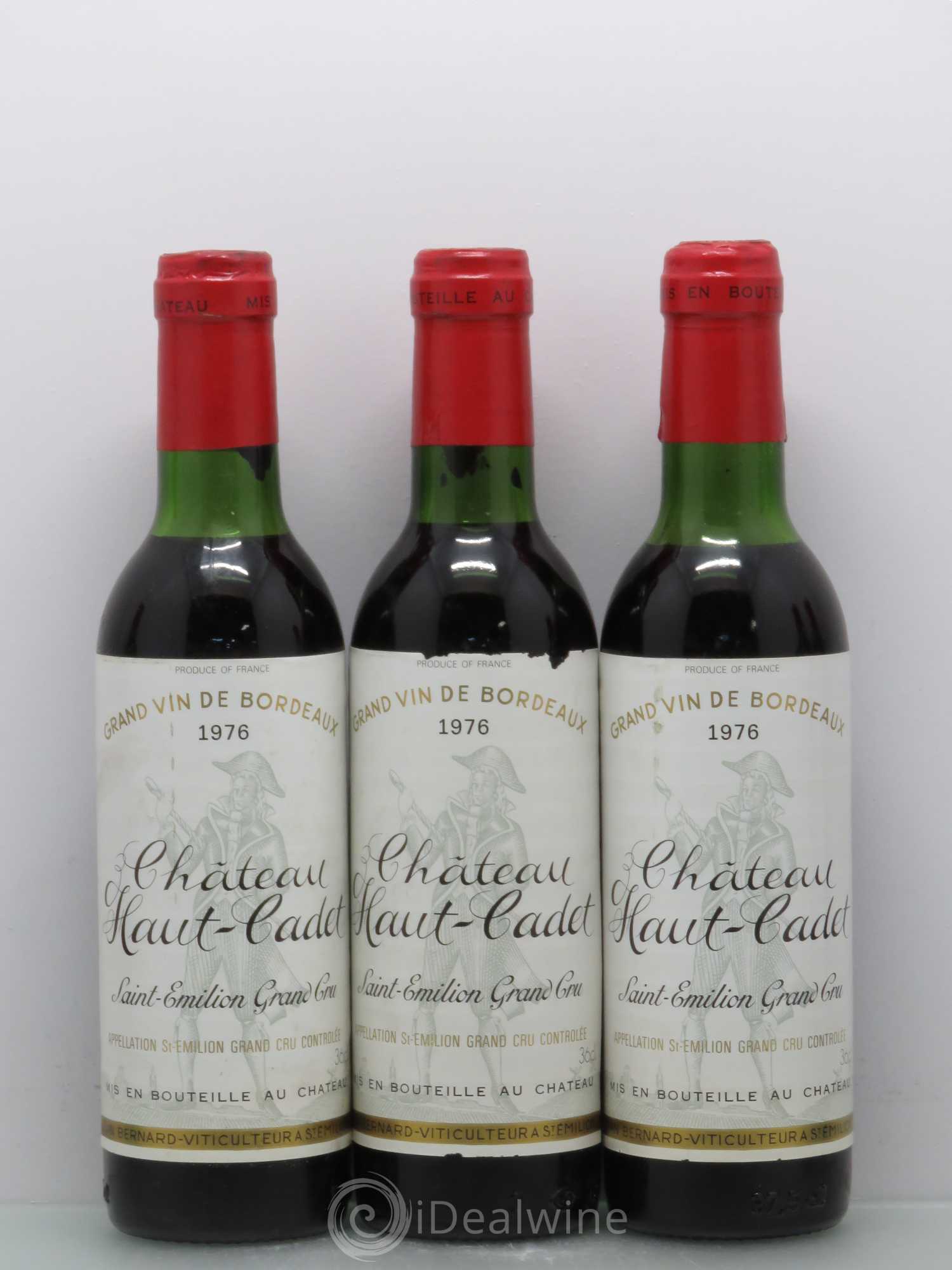 Château Haut Cadet (sans prix de réserve) 1976 - Lot de 6 demi bouteilles - 1