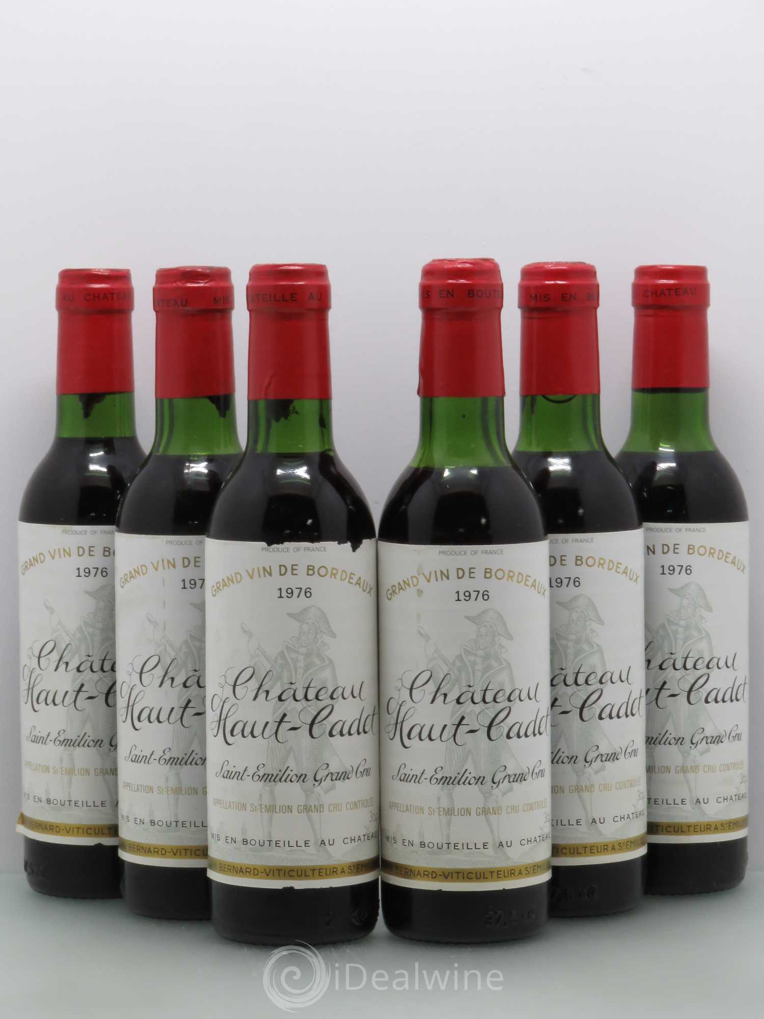 Château Haut Cadet (sans prix de réserve) 1976 - Lot de 6 demi bouteilles - 0