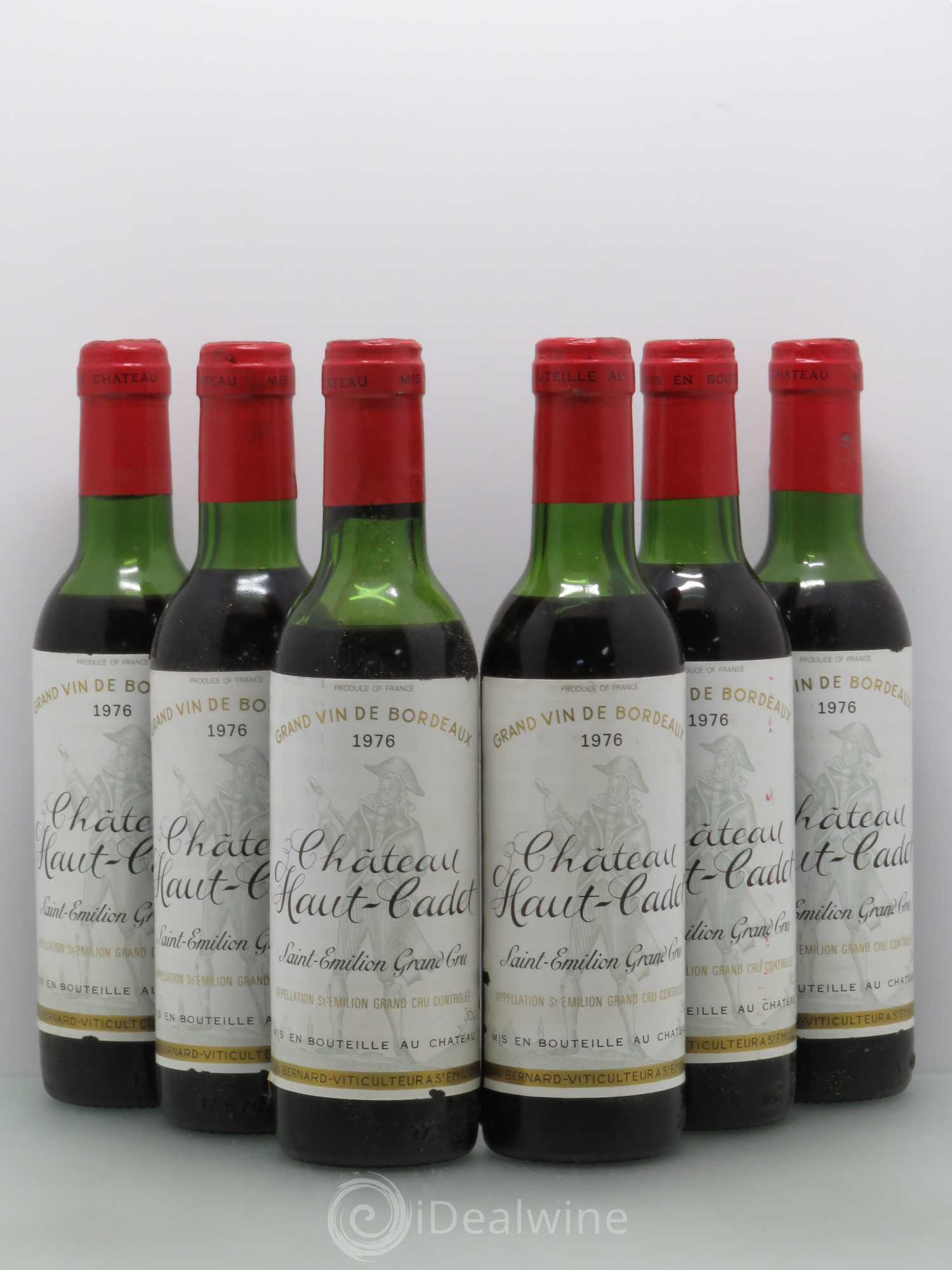 Château Haut Cadet (sans prix de réserve) 1976 - Lot de 6 demi bouteilles - 0