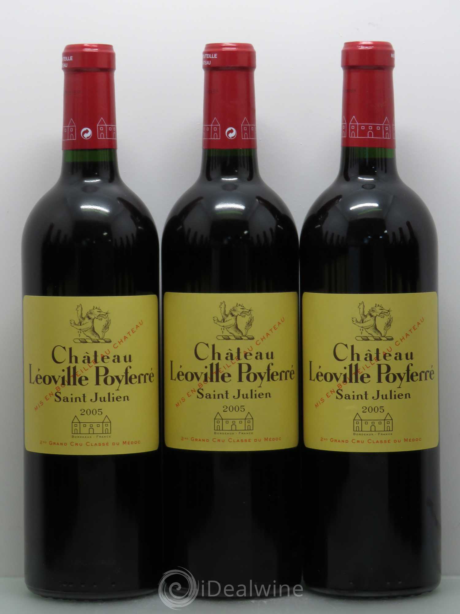 Château Léoville Poyferré 2ème Grand Cru Classé 2005 - Lot de 12 bouteilles - 1