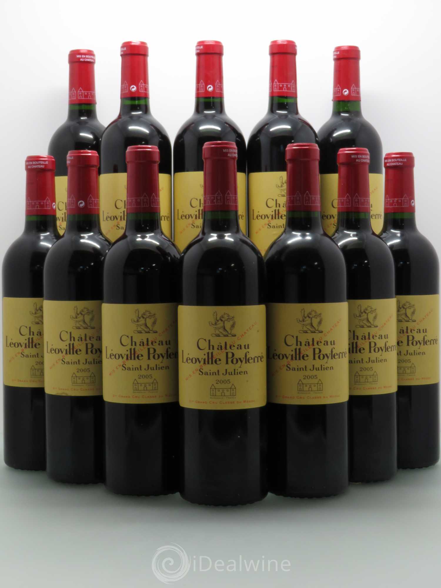 Château Léoville Poyferré 2ème Grand Cru Classé 2005 - Lot de 12 bouteilles - 0
